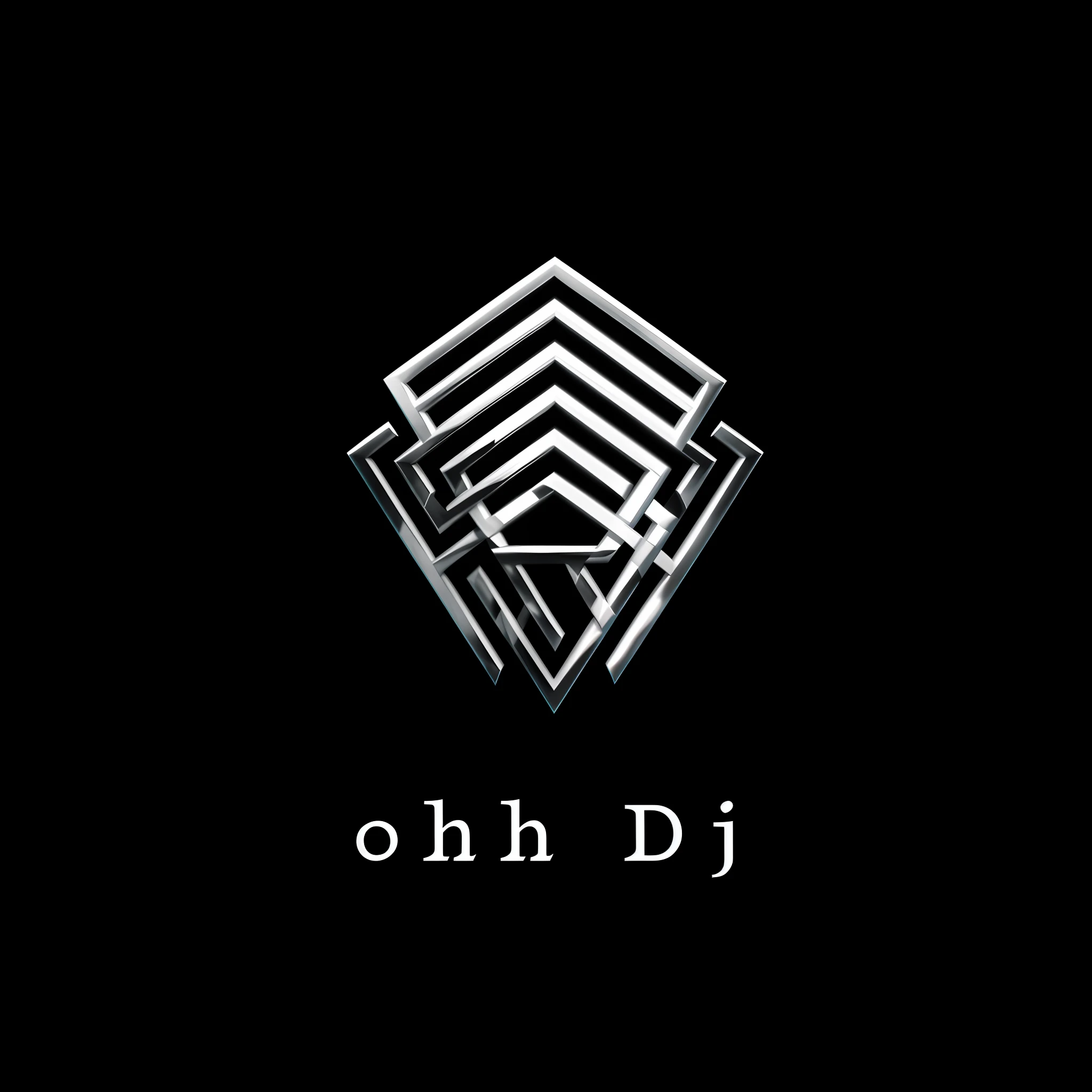 a black and white photo of a diamond logo with the words ohh dj, digital oth, oh yeah, dj, oh, oh no, official artwork, album art for a trance dj, album cover, hip hop music album cover, hq artwork, high detailed official artwork, dj set, album cover design, hip hop album cover, on black background, music album cover