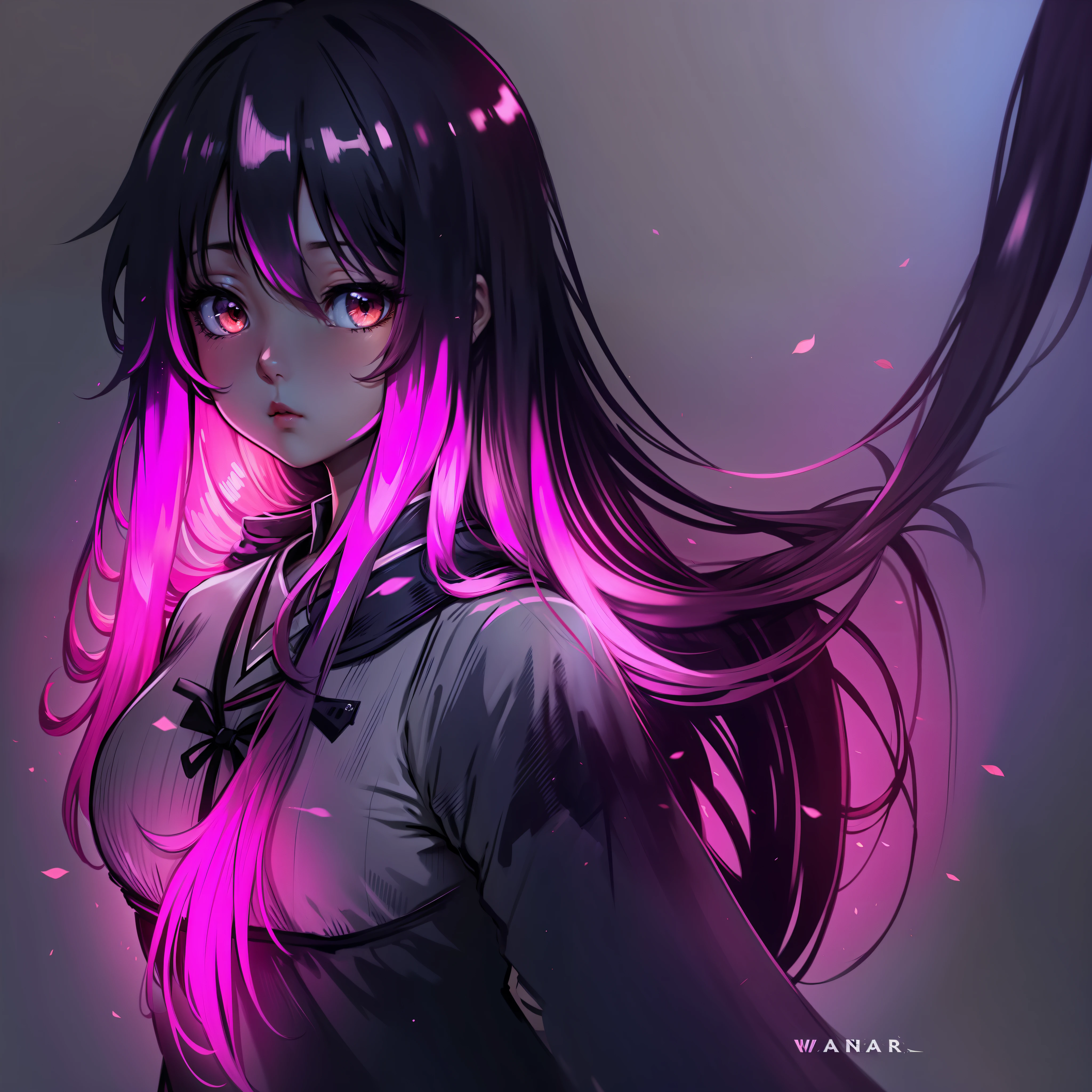 anime girl long hair