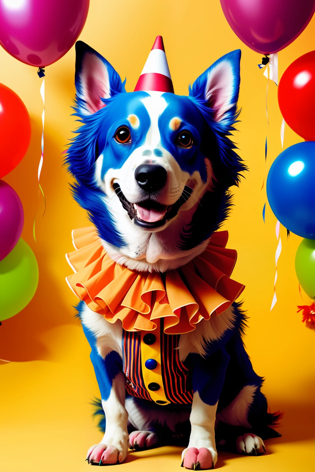 Raise a clown dog