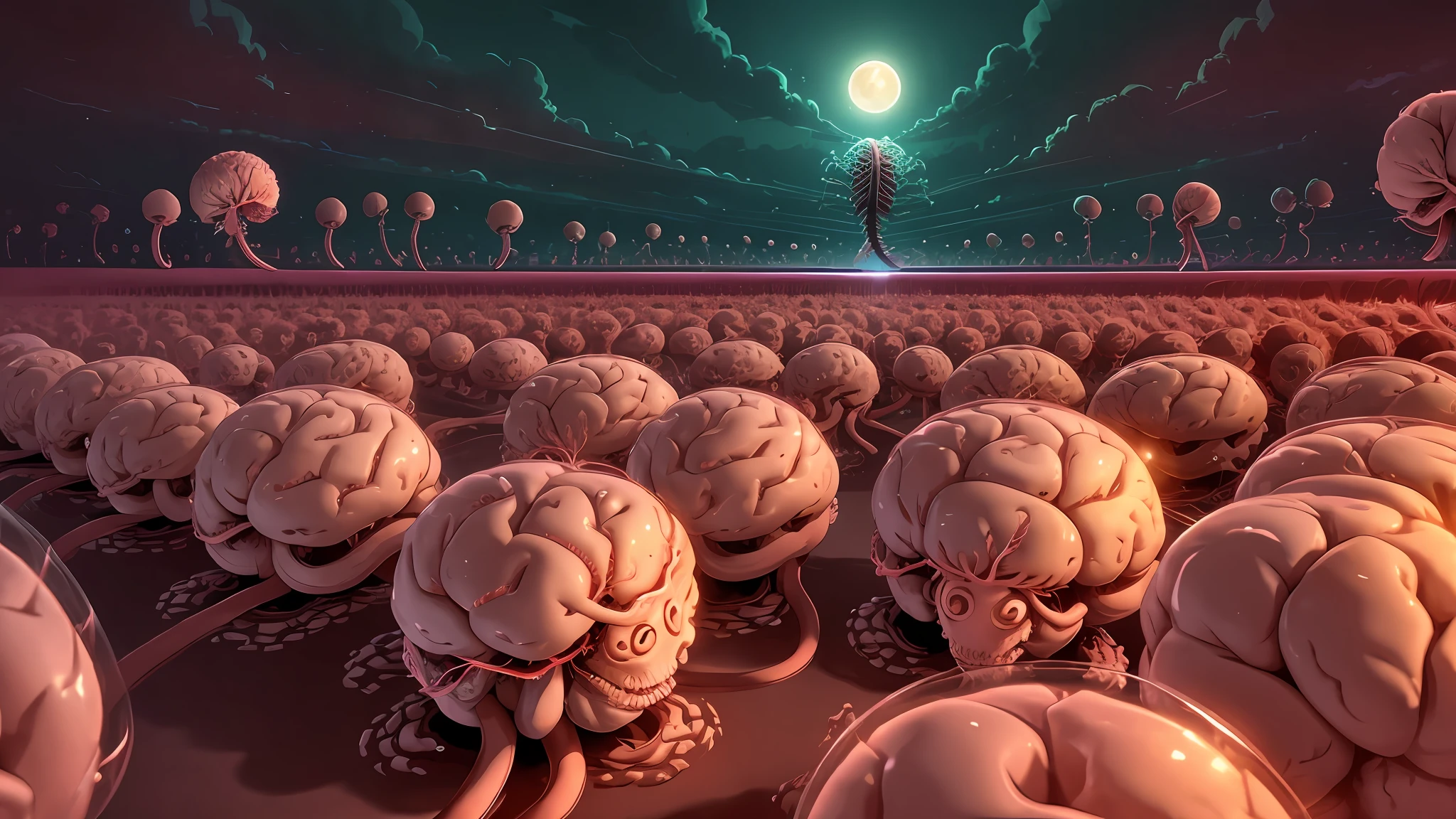 floating brains attached to spinal cords terrorize a small town