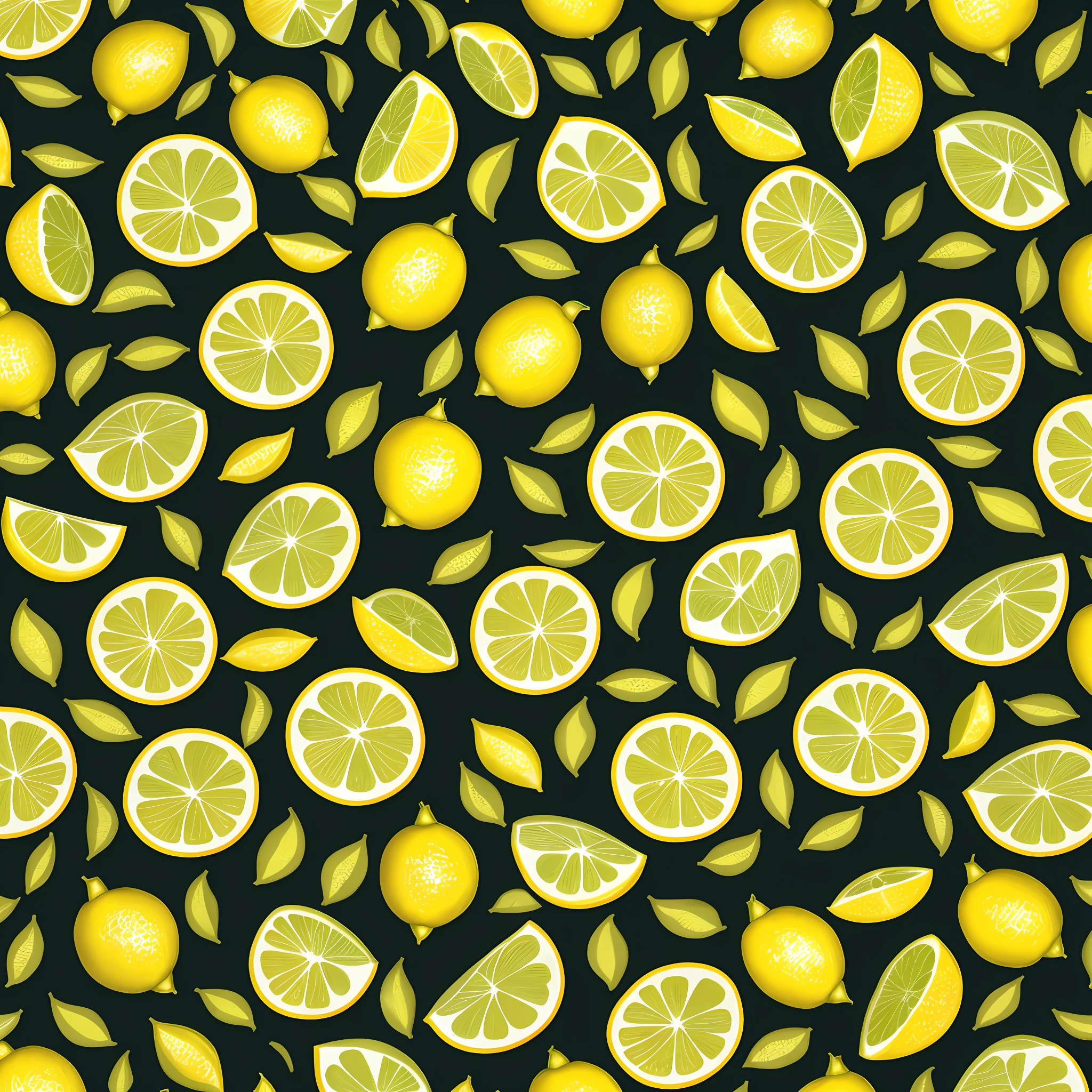 seamless pattern for print t-shirt of cicilian lemon