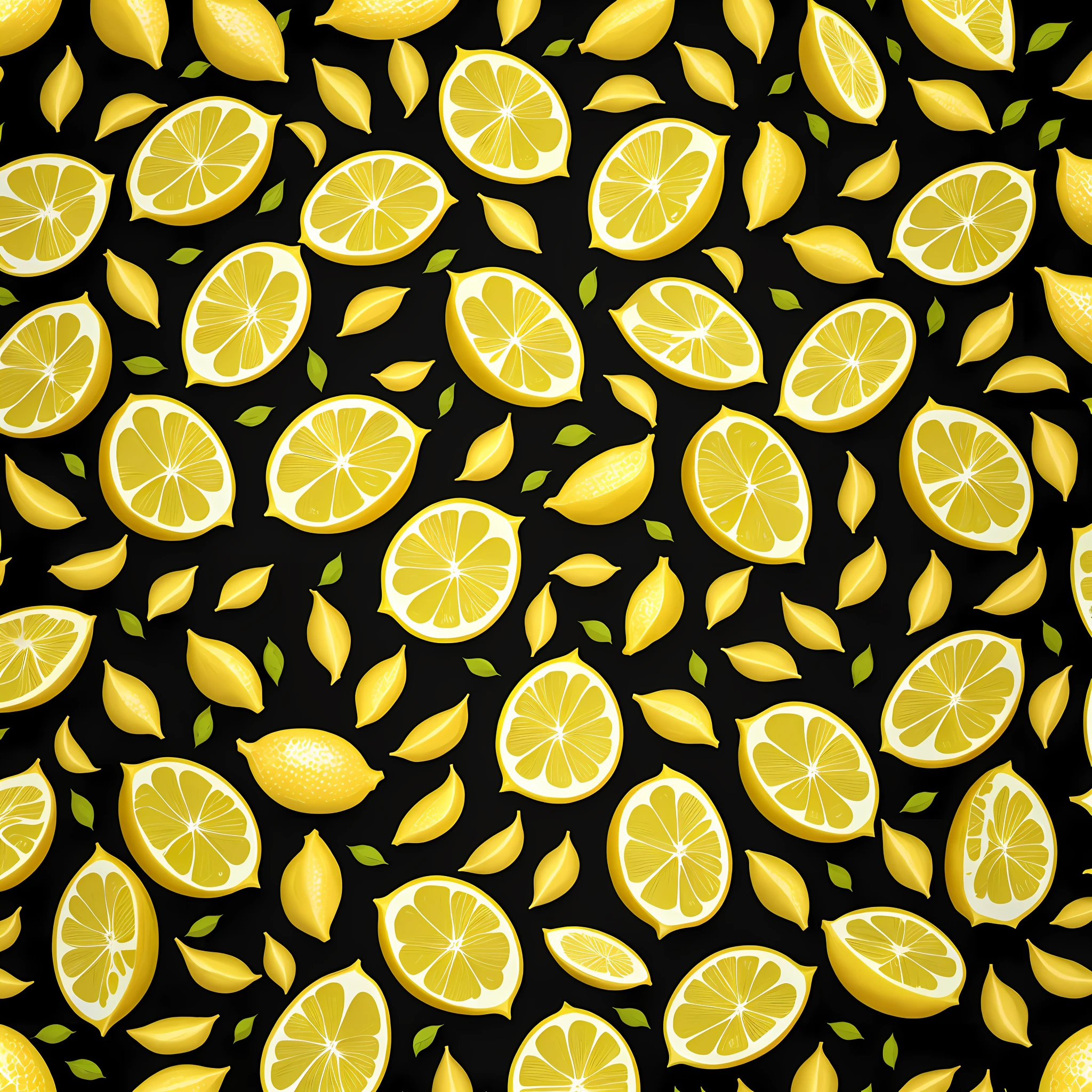 seamless pattern for print t-shirt of cicilian lemon
