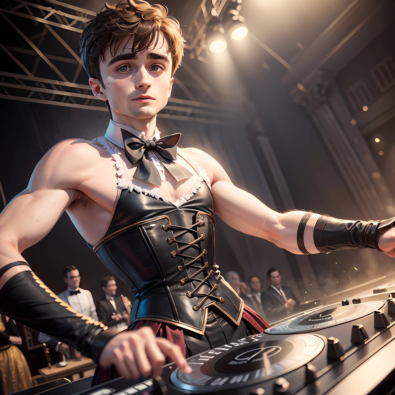 daniel radcliffe in a corset performing as a dj, daniel radcliffe, , with shoulder pads, jean paul gaultier, daniel radcliffe genderbend elegant, in a corset, ny, 1 9 9 0 photo from life magazine, jean paul gaultier, performing on in a club, daniel radcliffe, performing, unreleased, Nikon D810 | ISO ?? | focal length 20 mm (Voigtländer 20 mm f3.5) | aperture f/9 | exposure time 1/40 Sec (DRI) --auto --s2