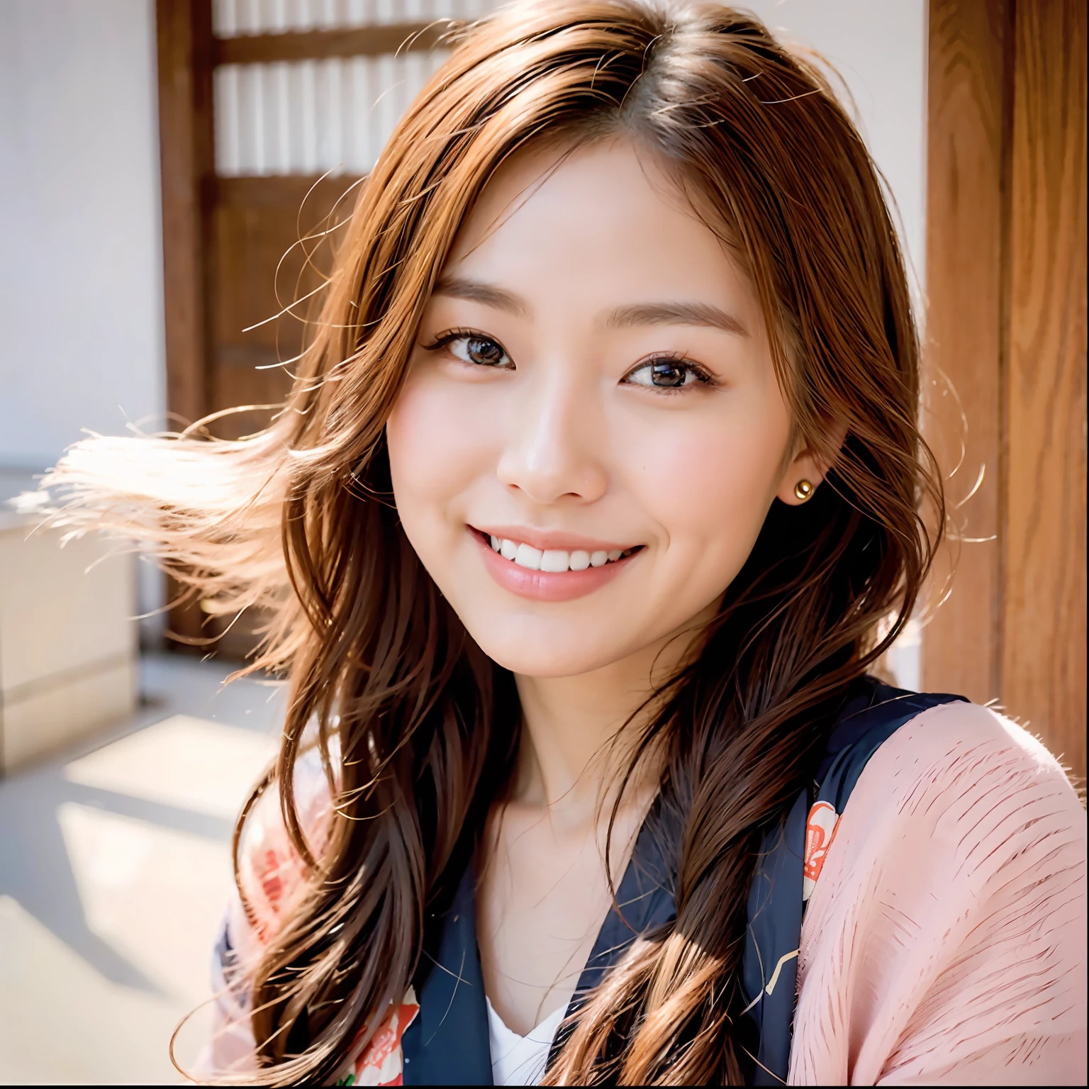 a smiling look