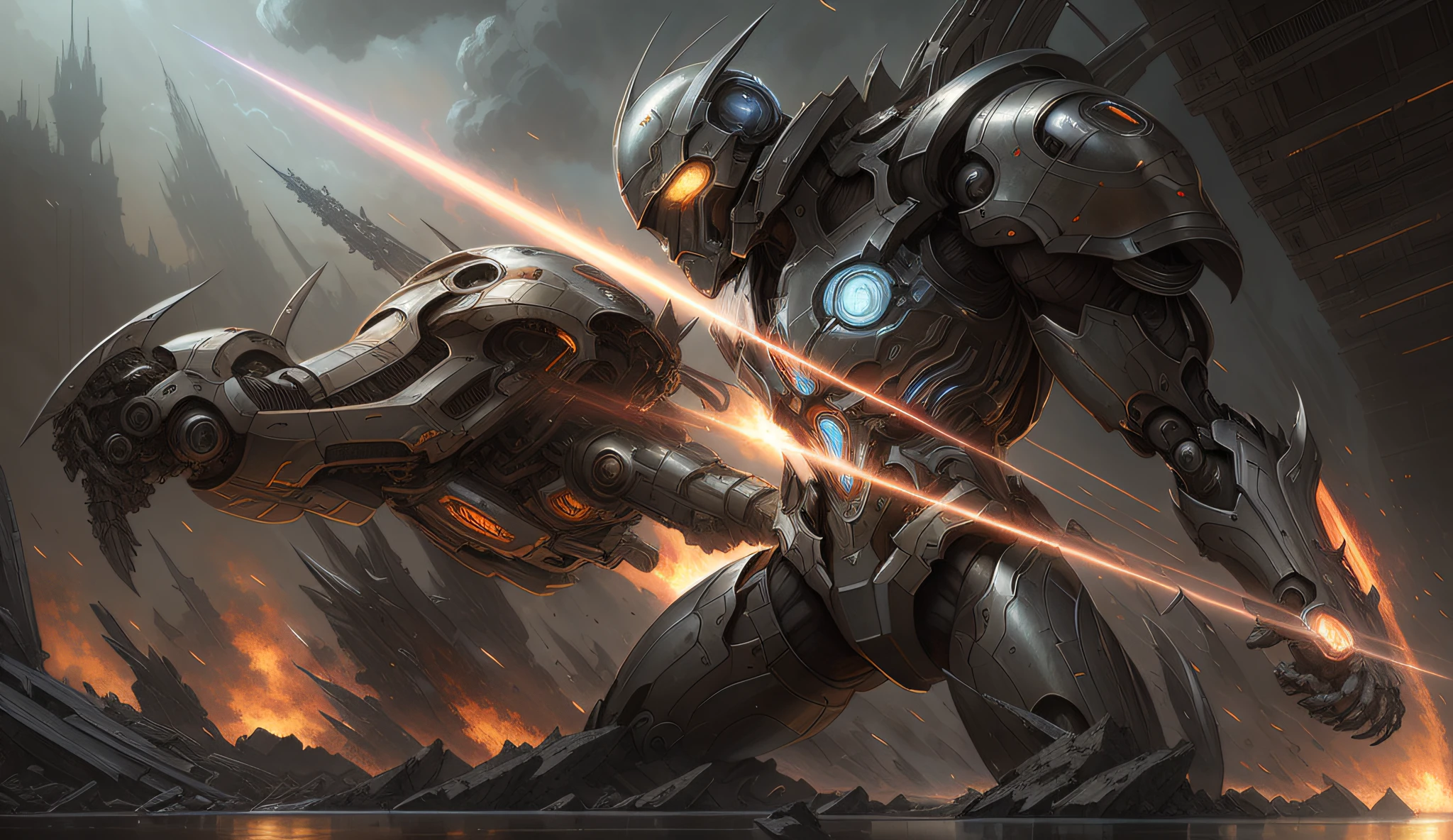 war between man and machine, hyper-realistic environment, Epic concept art

war between man and machine, cosmic horror painting, elegant intricate digital painting artstation concept art by mark brooks and brad kunkle detailed

war between man and machine, dark fantasy, intricate, elegant, highly detailed, digital painting, artstation, concept art, smooth, sharp focus, illustration, art by artgerm and greg rutkowski and alphonse mucha

war between man and machine,!girl,!cocept art, detailed, volumetric, vibrant color scheme, rule of thirds, super detailed, 8k