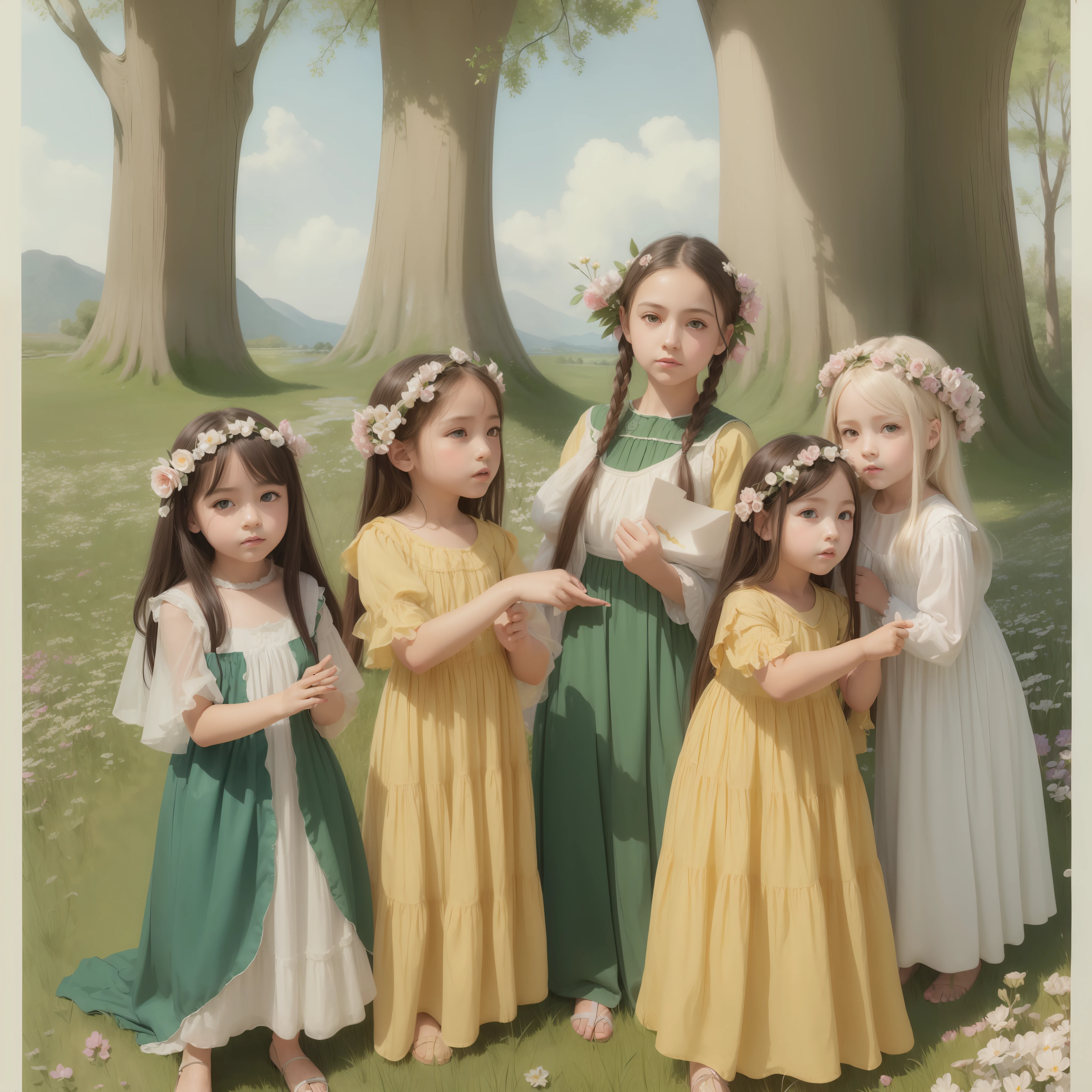 (((masterpiece))), (((best quality))), ((ultra-detailed)), (illustration), ((extremely delicate and beautiful)),dynamic, floating angle, (beautiful detailed eyes), (detailed light) (1girl), loli, small_breasts, floating_hair, bright eyes, cute_ears, white hair, green eyes, perfect iris, ((dress at knee height))), (((long dress)))feather, leaves, nature, (sun), river, (forest),(painting),(sketch ),(flowering). bad work, bad color, extra legs, extra fingers, bad body, bad finger, bad eyes. Write a story about how the friendship and collaboration between Paul, Aquila, and Priscilla developed over time and how each contributed to the growth of Christianity. --auto --s2