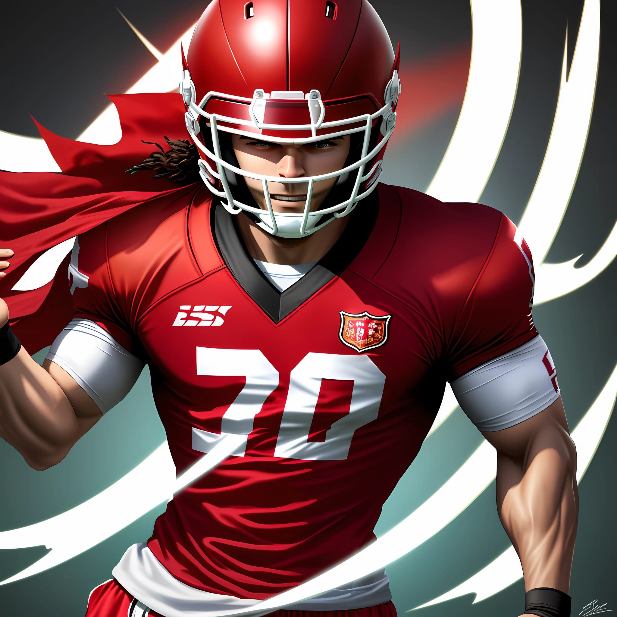 Create a football jersey shield with the name red dragons