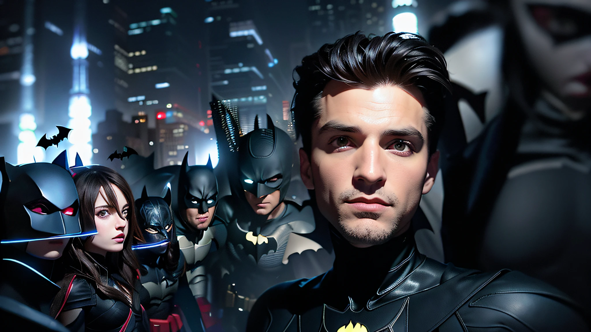 mete I with the fact of Batman put 3 people and I in the middle