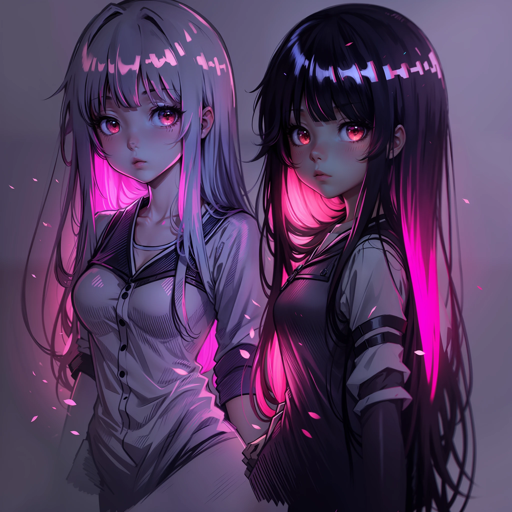 anime girl long hair
