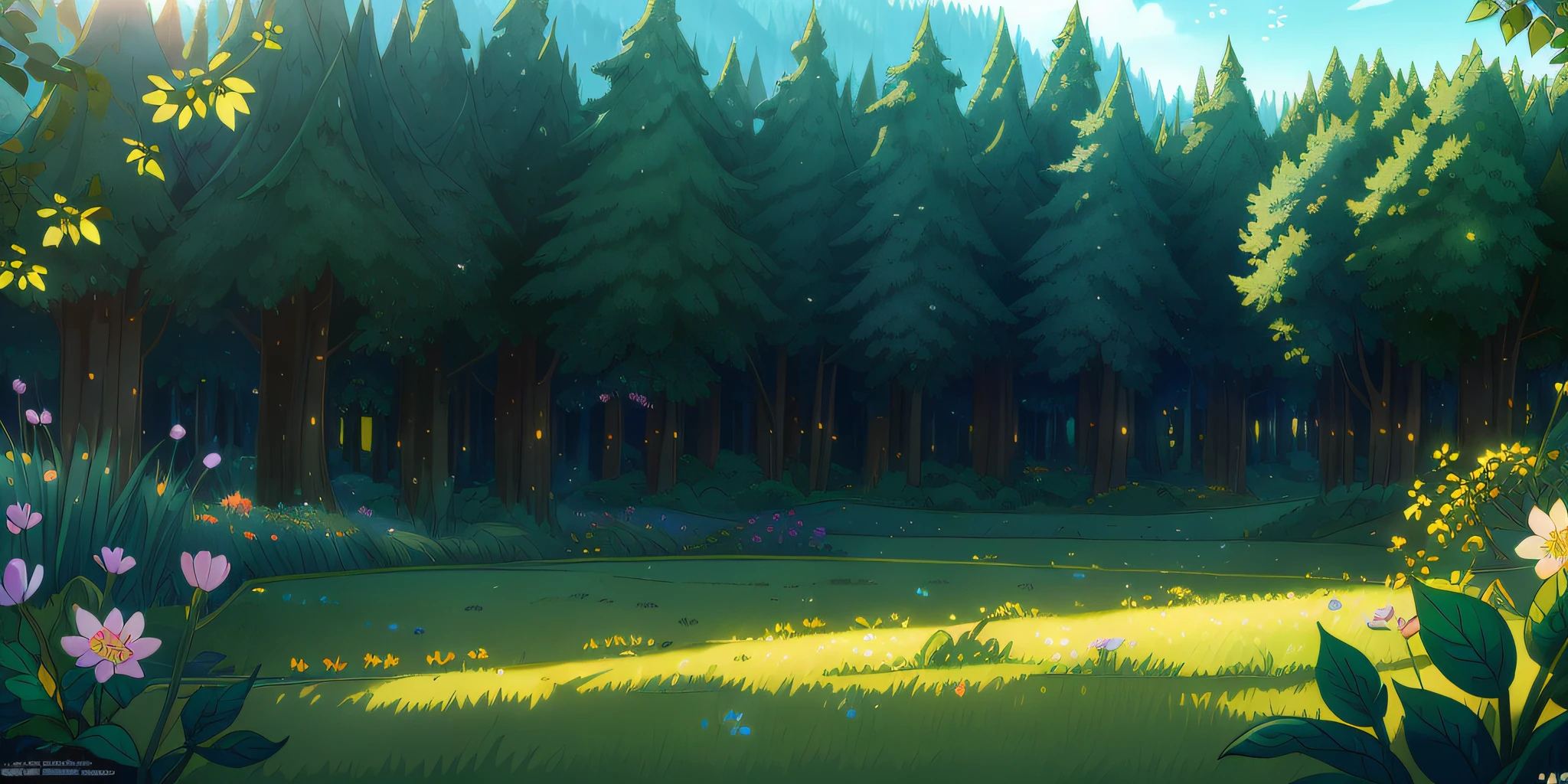 Masterpiece, best quality, (very detailed CG unit 8k wallpaper) (best quality), (best illustration), (best shadows) green fields, valley, delicate petal leaves of various colors falling into the air, Ray tracing, ultra detailed