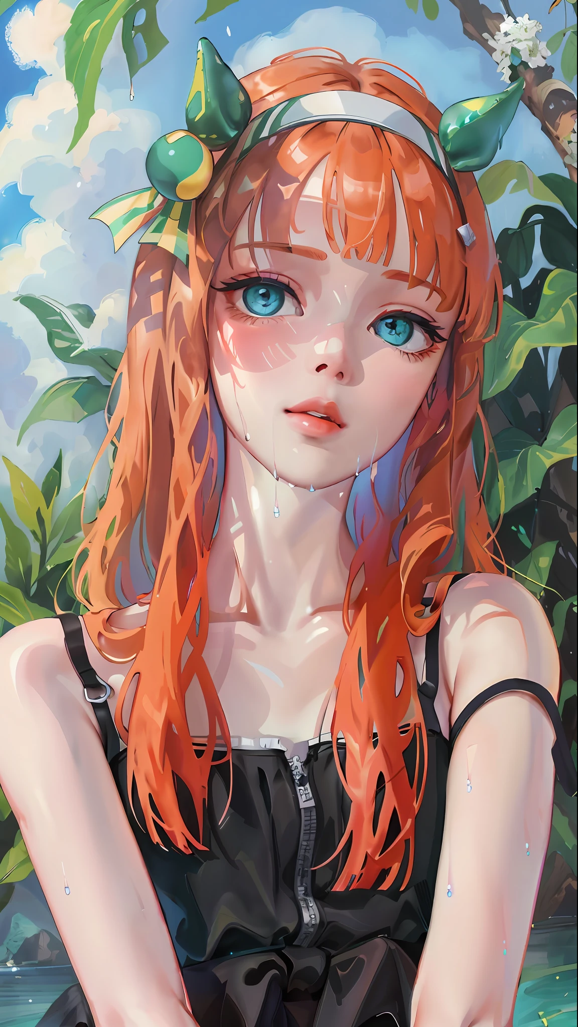 (best quality, high quality: 1.6), portrait, (masterpiece, ultra detailed:1.2), super high resolution, fine detail, realistic, high resolution, 8k, RAW photos, real Sense, high-detail RAW color photo, professional close-up photo, 1girl, slender girl, super high resolution, HDR, CG, official art, absurd, perfect lighting, ulzzang-6500, uniform, extremely delicate and beautiful girl, symmetrical, detailed face, facial features details, beautiful details Eyes, very detailed eyes, nice eye makeup, eye contact, shiny skin, wet sweat, cute, innocent, thin waist, very detailed skin, real skin, firm skin, dynamic light, looking at viewer, detailed clothing features, narrow straps, kneel down, full body, solo, pink lace bra, short panties