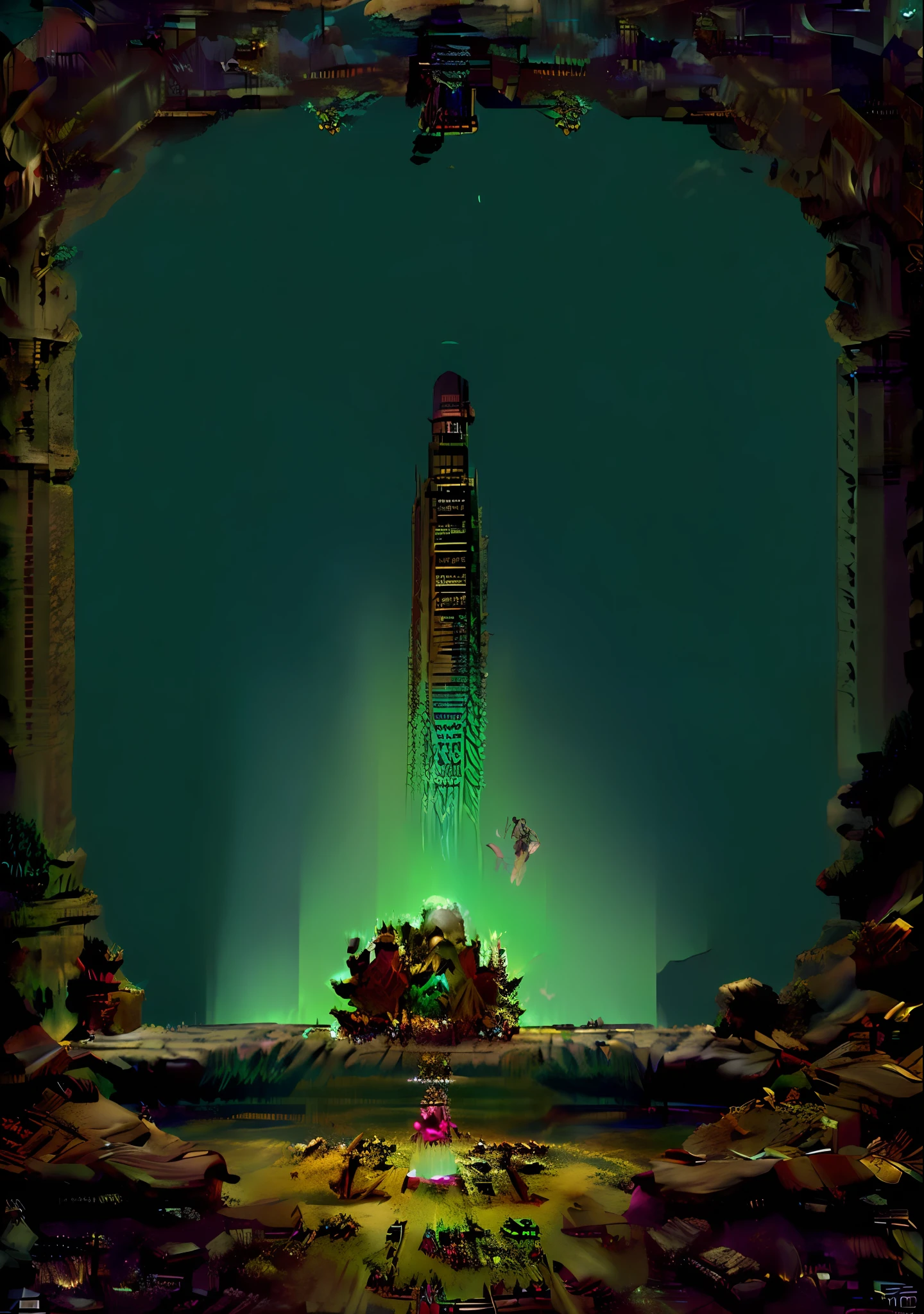 3D, HDR (plunging view) photorealist of a beautiful (human skull AND castle:1.3) set on an (elaborate golden stem:1.3) , inlaid in gold and ruby, emerald and sapphire jewels, waterfall, floating in mid-air, near a lit candle, jewels, magic, ominous, gorgeous , masterpiece, (insanely detailed), best quality, extremely detailed, UHD 8k, octane render, ray tracing, award winning photography, Photorealistic, stunning environment, volumetric lightning, trending on artstation, trending on CGsociety, Intricate environment, High Detail, dramatic, subdued colors, darkness, dramatic lighting, art by greg rutkowski and by moebius and by antoine mucha, (medieval:1.3), (grit:1.3), (decay:1.3),(dirt:1.3), (darkness:1.3) (neglect:1.2)