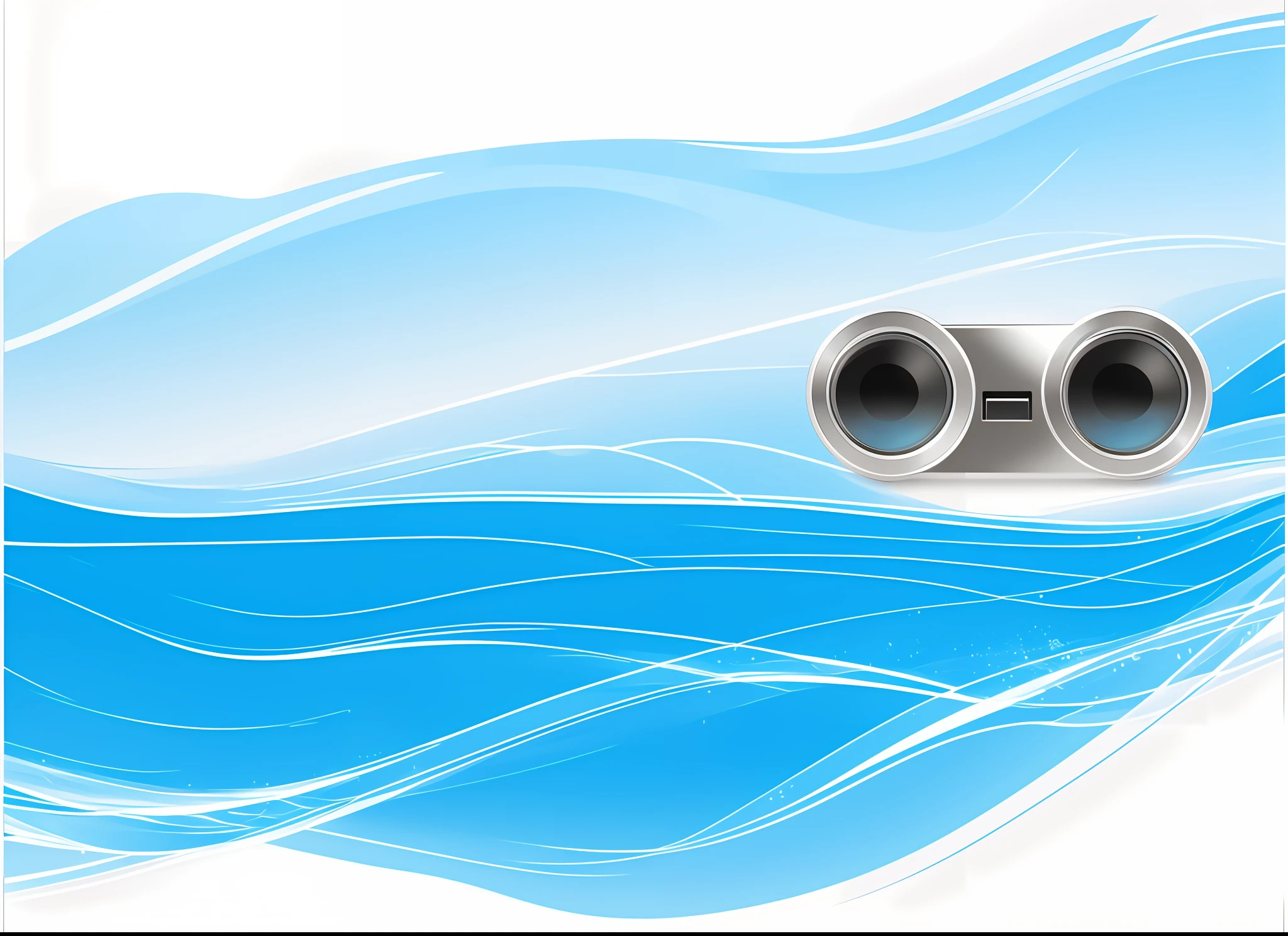 Clear, Ultra Clear, Detail, Vector, Blue, White, Water, Simple, Blank Background, Button-Free Material,