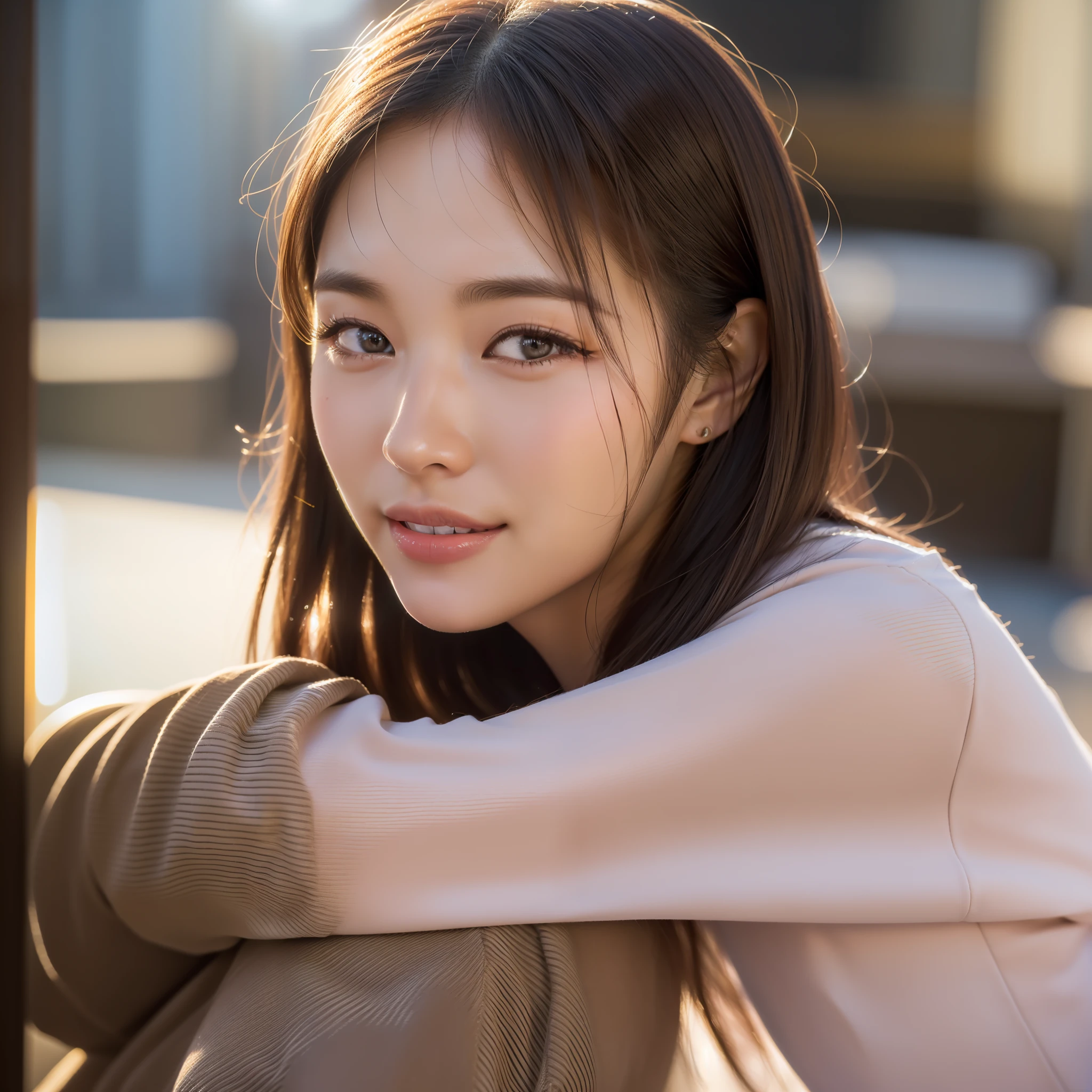 Dressed, (photo: Realistic: 1.4), (Hyper-realistic: 1.4), (Realistic: 1.3), (smoother lighting: 1.05), (Improved movie lighting quality: 0.9), 32K, 1 girl, 20 year old girl, realistic lighting, backlight, face light, ray racing, (brighten light: 1.2), (increase quality: 1.4), (top quality real texture skins (1.4), Fine Eyes, Fine Face, (Tired, Sleepy and Joy: 0), (Laughter: 0), Face Close-up, T-Shirt, (Body Line Mood Up: 1.1), (Skin Texture Beauty Up: 1.1)