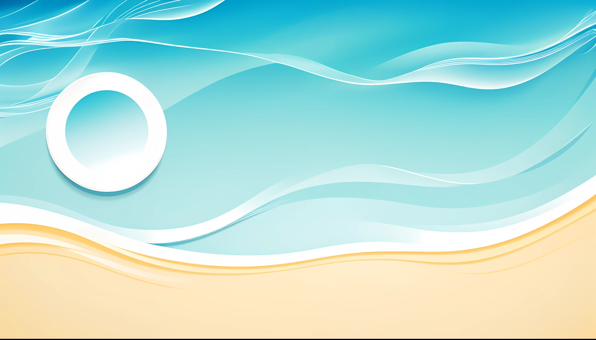 Full board, vector, cyan, white, water surface, waves, ripples, simplicity, blank background, button-free material