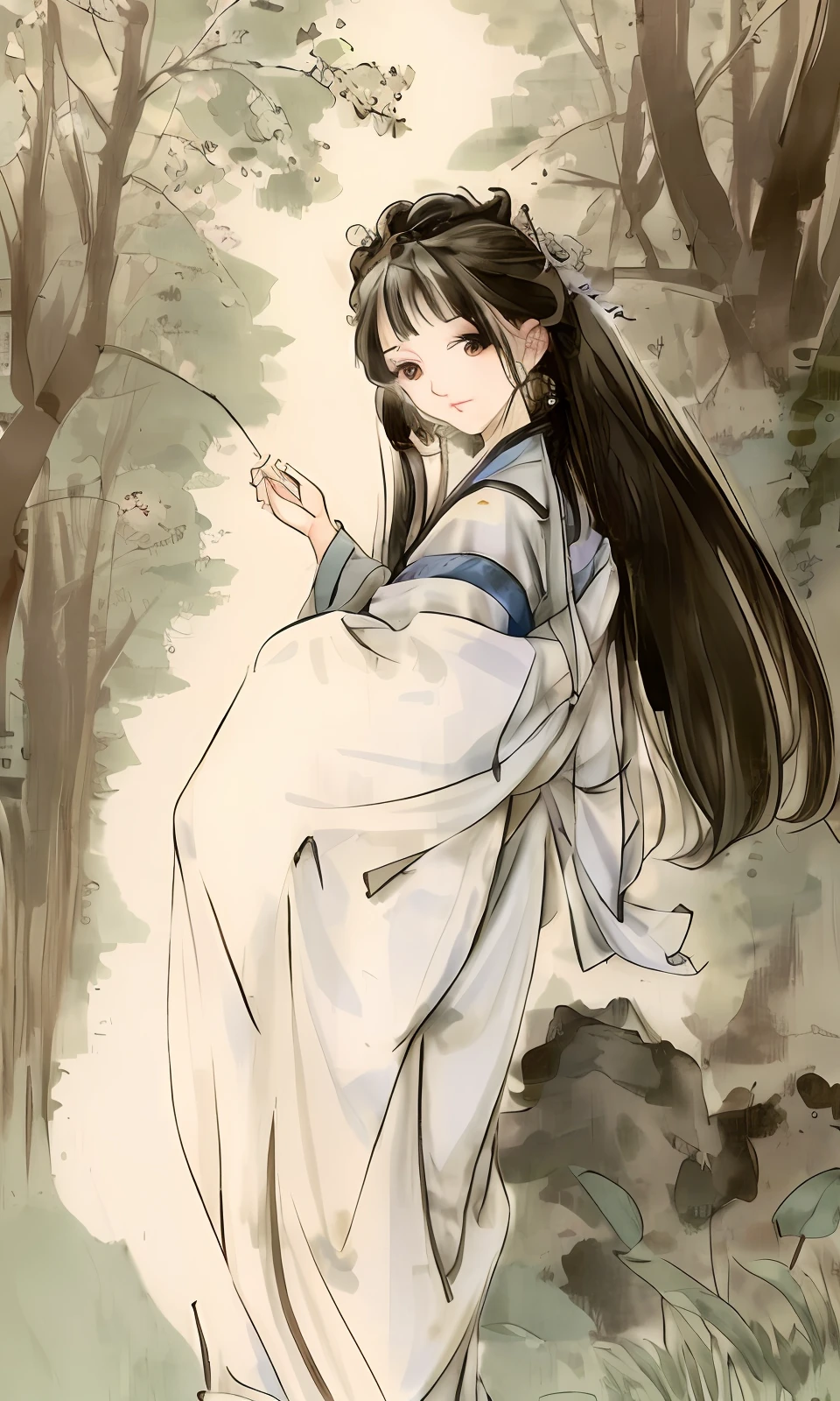 A novel cover picture, the name is called the counterattack of the fast-wearing family, requiring an ancient Chinese girl to dress gorgeously, with firm eyes, outstanding temperament, mountain clouds, forest flowers and trees, a text, blooming in the fresh air, sinking fish and falling geese, closing the moon and shy flowers, setting sun, a figure jumps in front of him, graceful, peerless