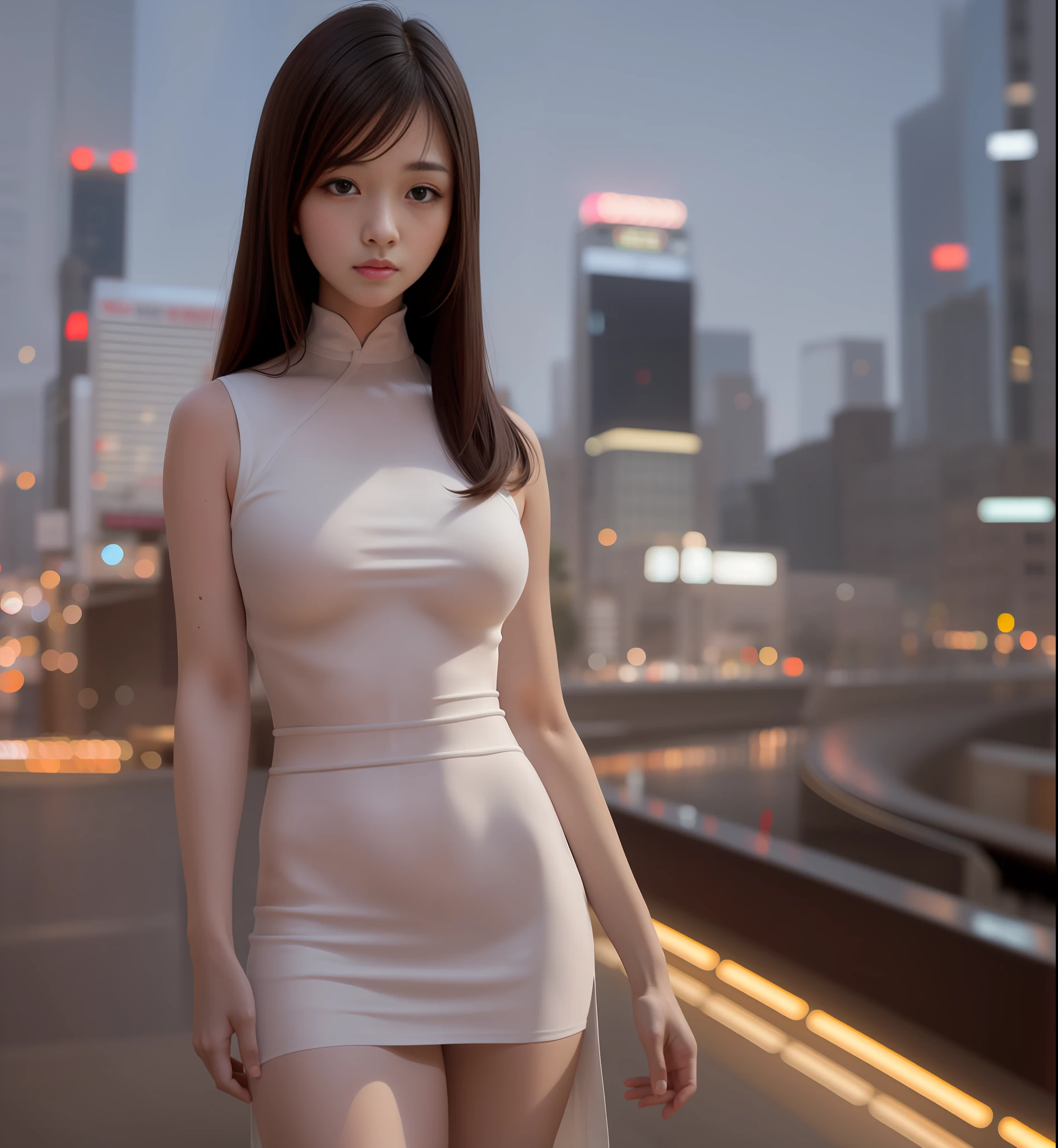 A beautiful girl, Korean, 8K, whole body, beautiful body,  portrait,