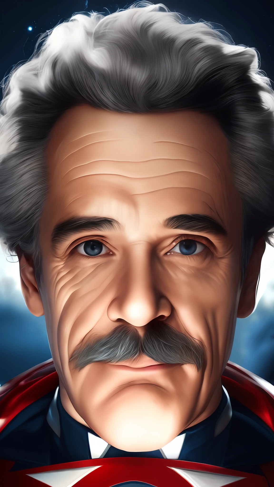 . .Tarantino Albert Einstein style as Captain America 8k, high definition, detailed face, detailed face, detailed eyes, detailed suit, Marvel and DC style, hyper-realistic, + cinematic plan + dynamic composition, incredibly detailed, sharpness, details + superb details + night with light + perfectionism + award-winning realism ((soft lighting))