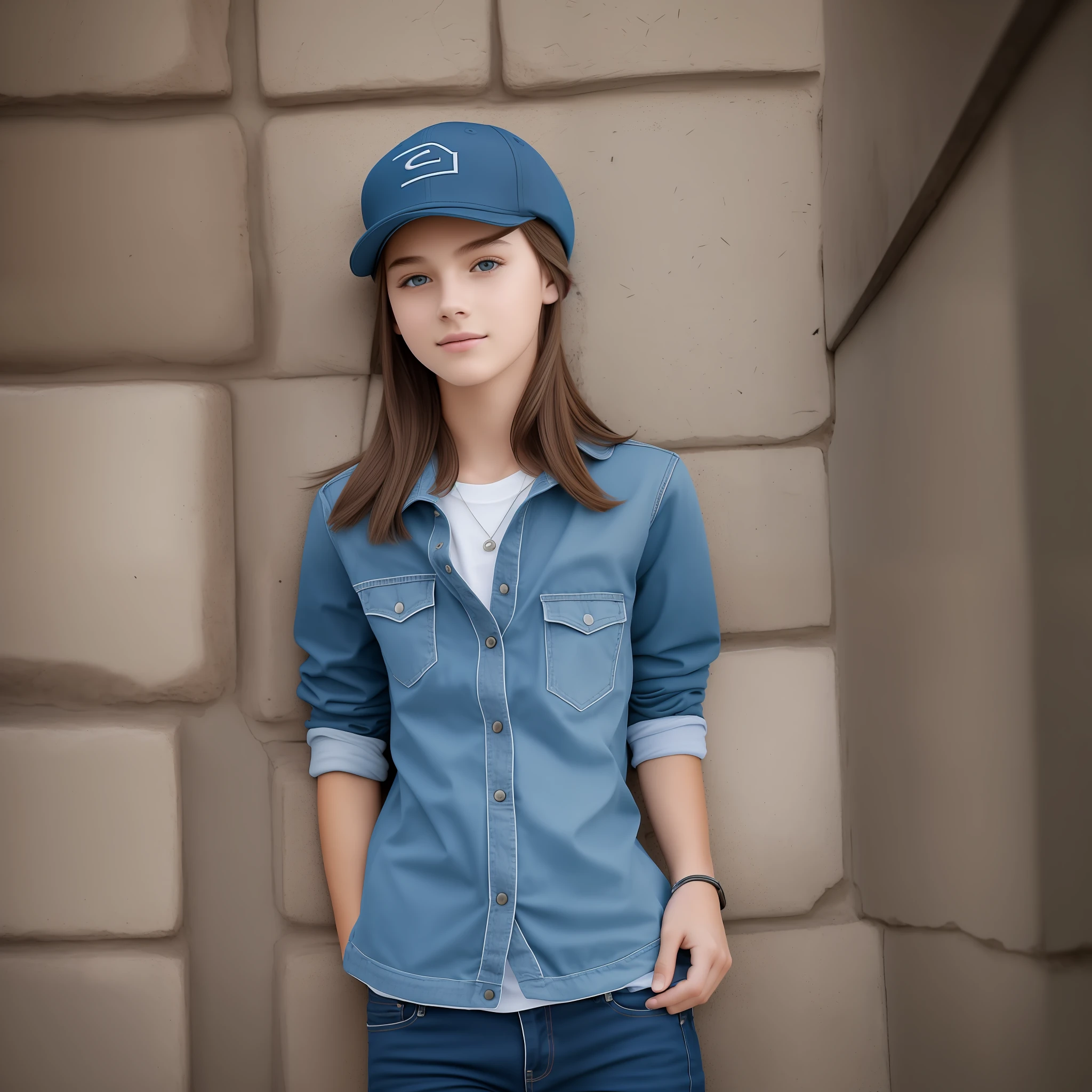 with cap and stylish, realistic photo, 4K, high definition --auto --s2