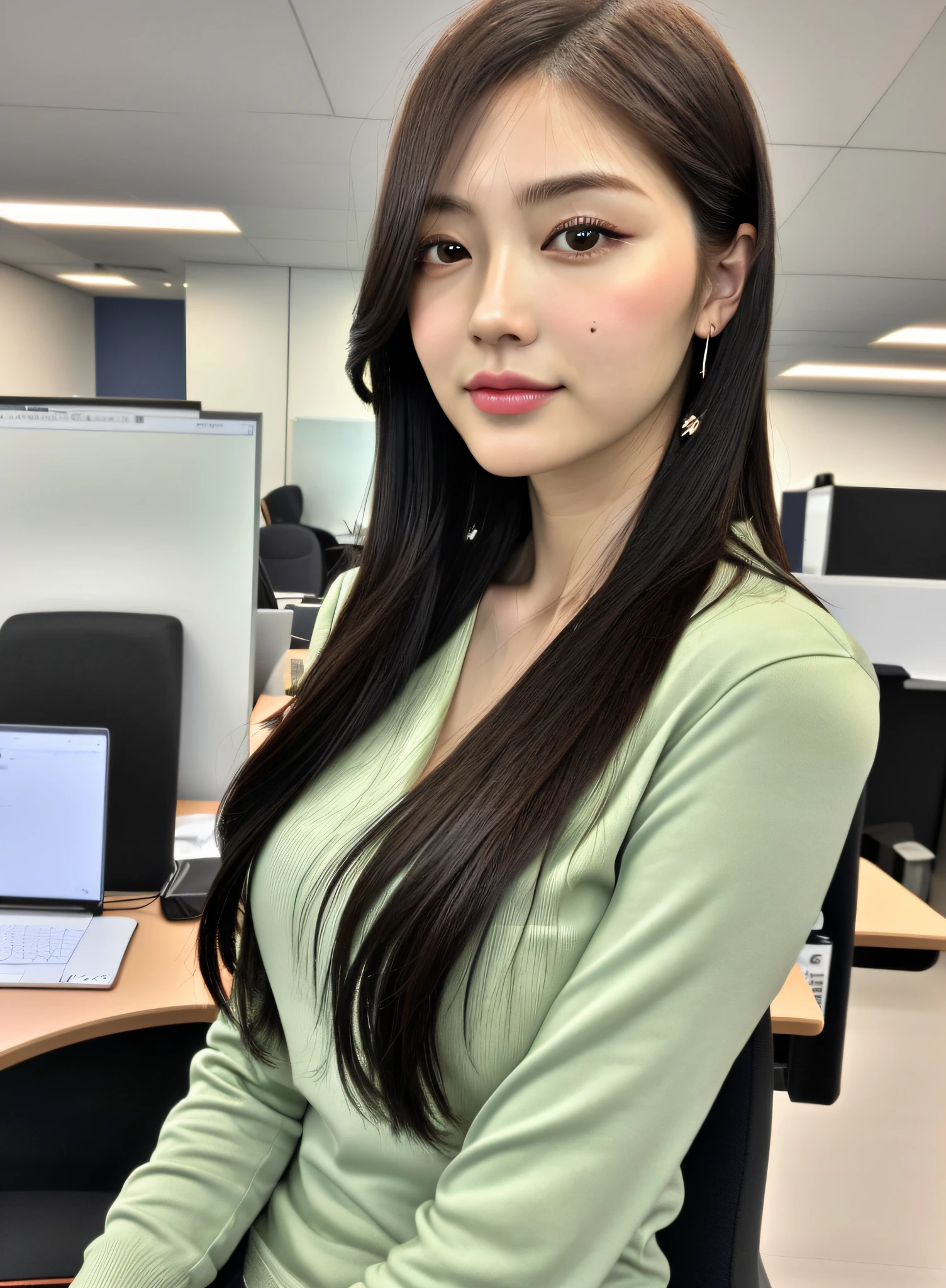 (Best Quality, 8k, 32k, Masterpiece, UHD: 1.3), Attractive Japan Women, Several People, (Big: 1.3), Perfect Body, Big Ass, Super Detailed Face, Detailed Lips, Fine Eyes, Double Eyelids, Office Lady, Office