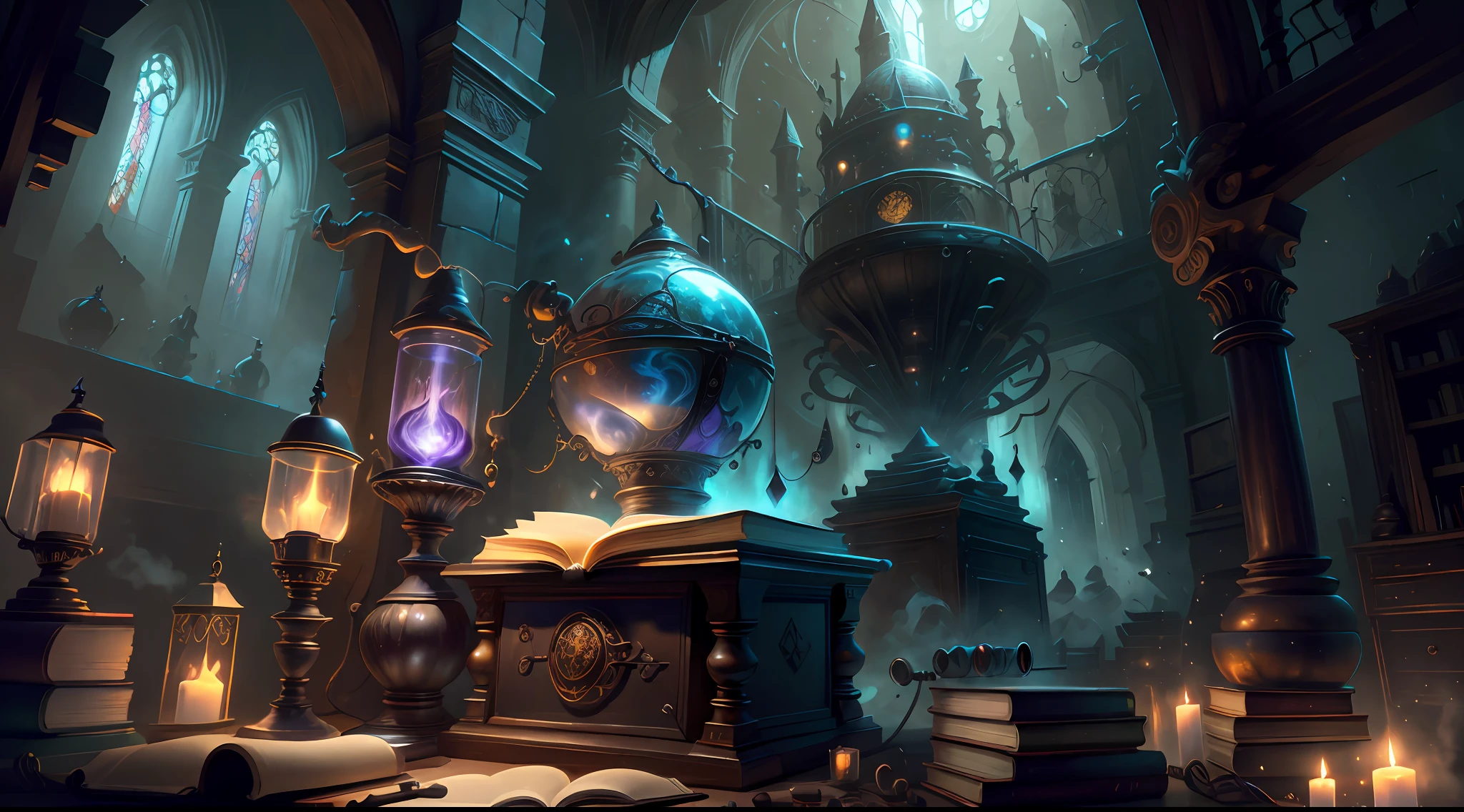 (Ultra High Resolution, Realistic, Best Quality, Realistic), Hogwarts School of Witchcraft and Wizardry, Magic Room Full of Sunlight, Medieval Style Desk and Chair, Book, Blackboard, Magic Wand, Magic Book, Magic Plant, Magic Plant, Magic , Particles, (Tyndall effect: 1.5), Soft Light and Shadow, pov, Fisheye, From the Outside, Masterpiece, UHD, Super Detail, Super Detail, Best Quality, High Resolution, 8k