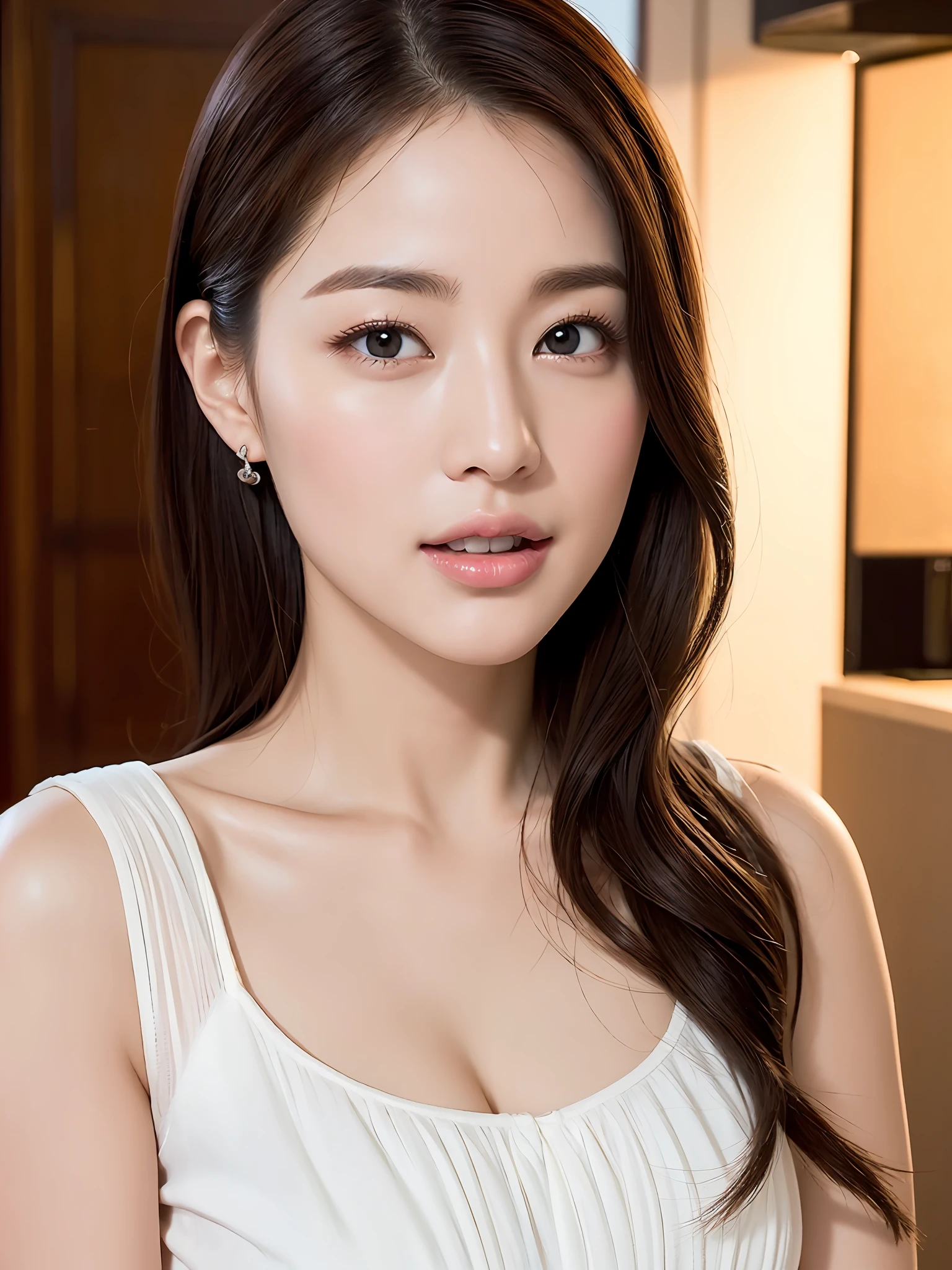 (Photo Real: 1.4), (Hyper-Realistic: 1.4), (Real: 1.3), happy, white skin, big, gentle