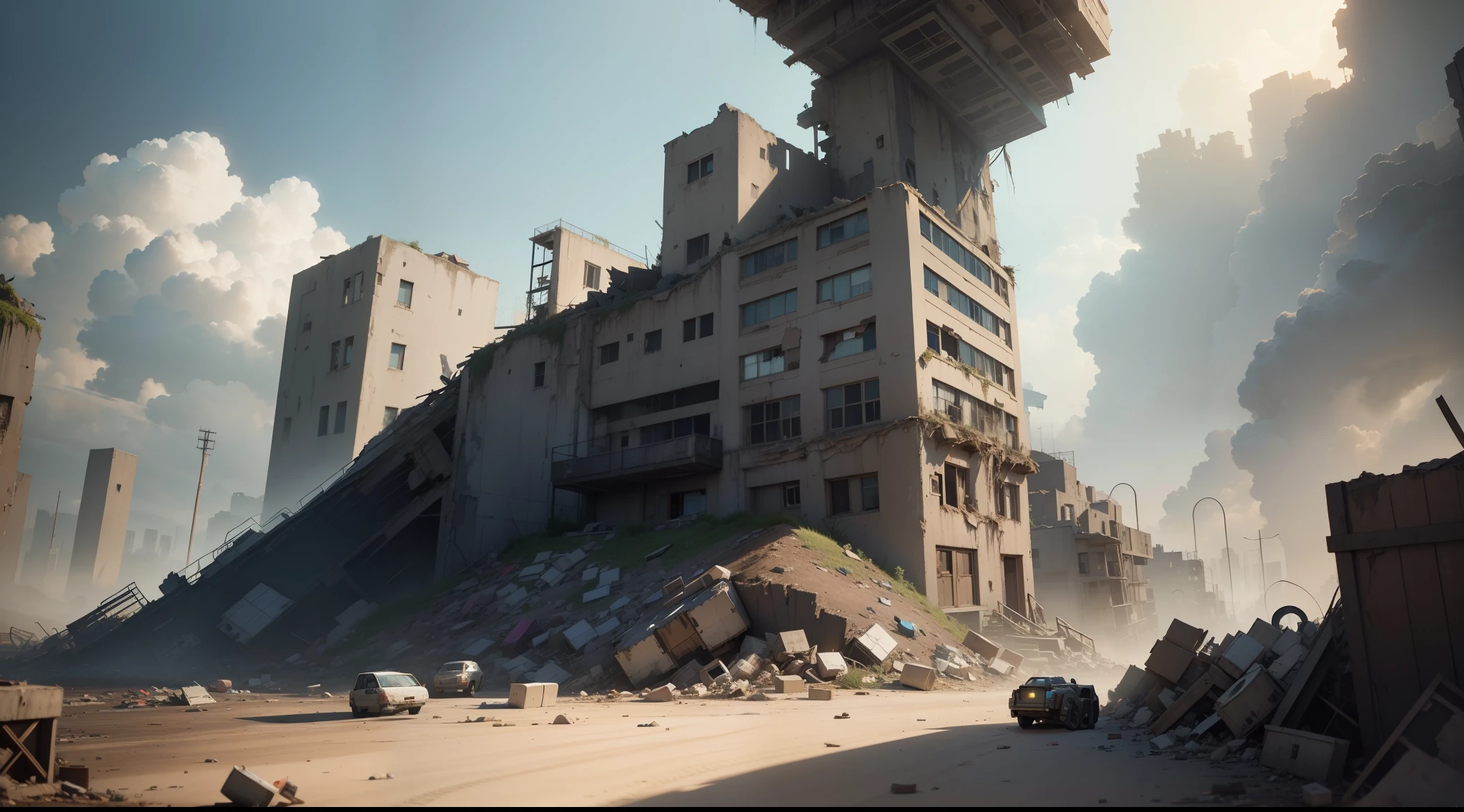 /imagine prompt: illustration of A dilapidated and messy garbage dump filled with scrapped robots ,Dirty disorder::15, Stacked with damaged robot limbs::15, Full of garbage::11, rule of thirds composition::5, high angle view::10, Unreal Engine::10, beautiful lighting::10, Dramatic light::8, Cinematic light::12, Fantasy::12, hyper quality::5, Apocalypse Ruins::10, Steampunk::13, cinematic::6 --seed 33434521 --s 400 --q 2 --c 40
