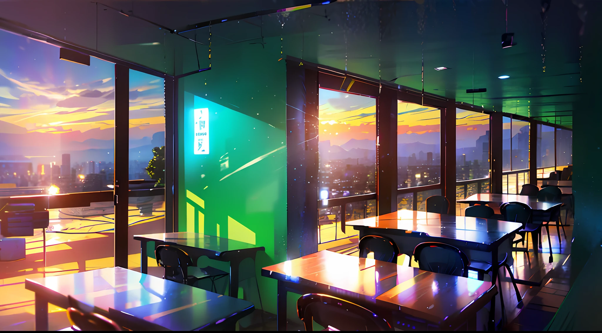 摄影raw, Sony Master, 16mm, f=16, classroom, blackboards, Class seats, window, ((Outside the window.), clity, Sunset)), Masterpiece, UHD, retina, high details, super detail, highres, 16k, award winning --auto --s2