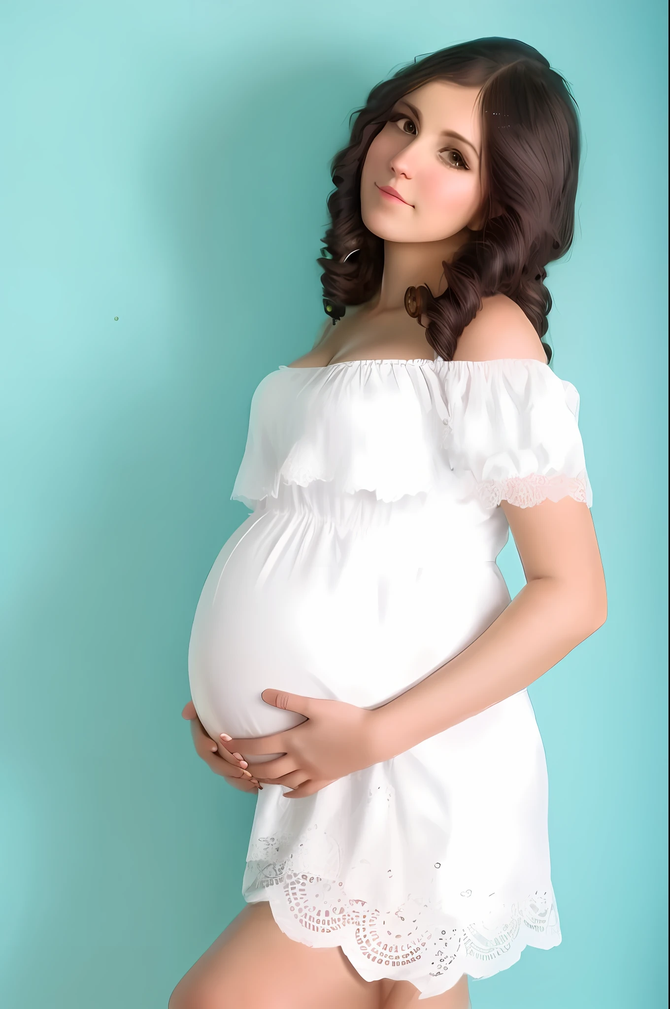 Steampunk pregnancy girl ,steampunk clothes ,steampunk background