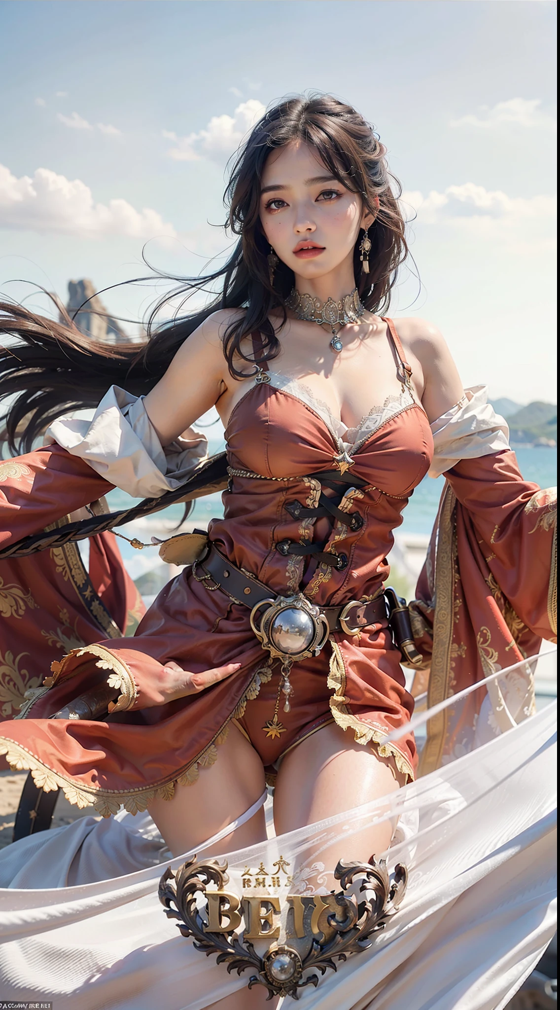Best quality, masterpiece, big boobs, (large breasts), detailed skin texture, detailed cloth texture, detailed face, super detail, 8k, intricate detail, 1girl, detail eyes