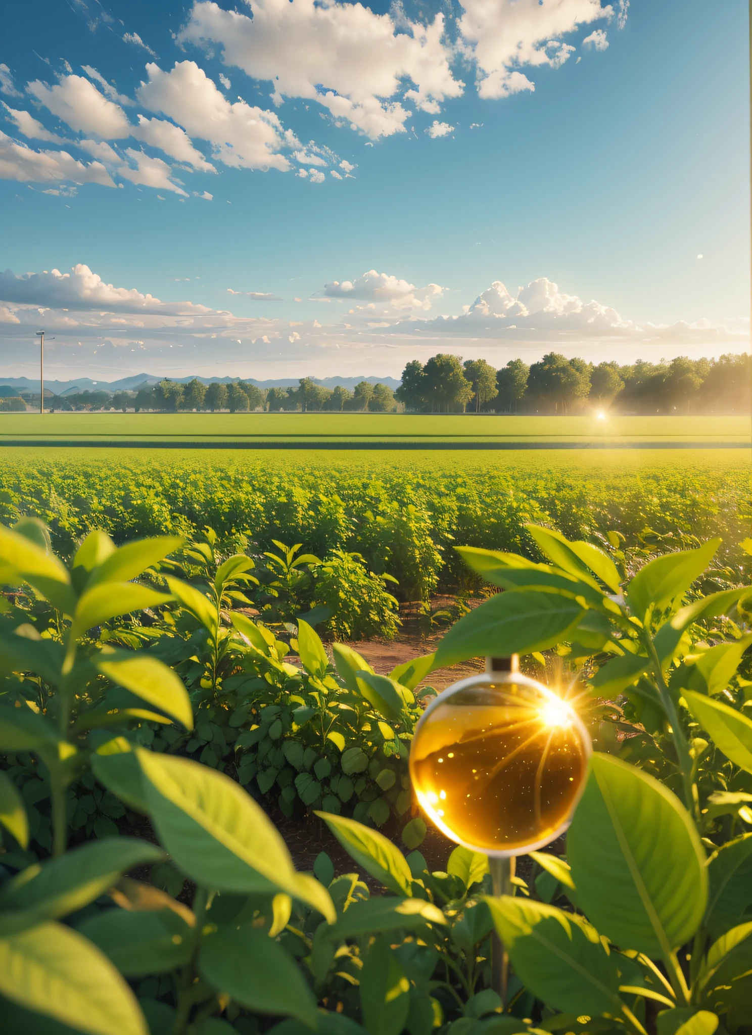 Creative picture of vegetable oil extraction, soybean oil, plant, landscape, creative, realistic style, atmosphere, 8k, high resolution, big picture, very real --auto --s2