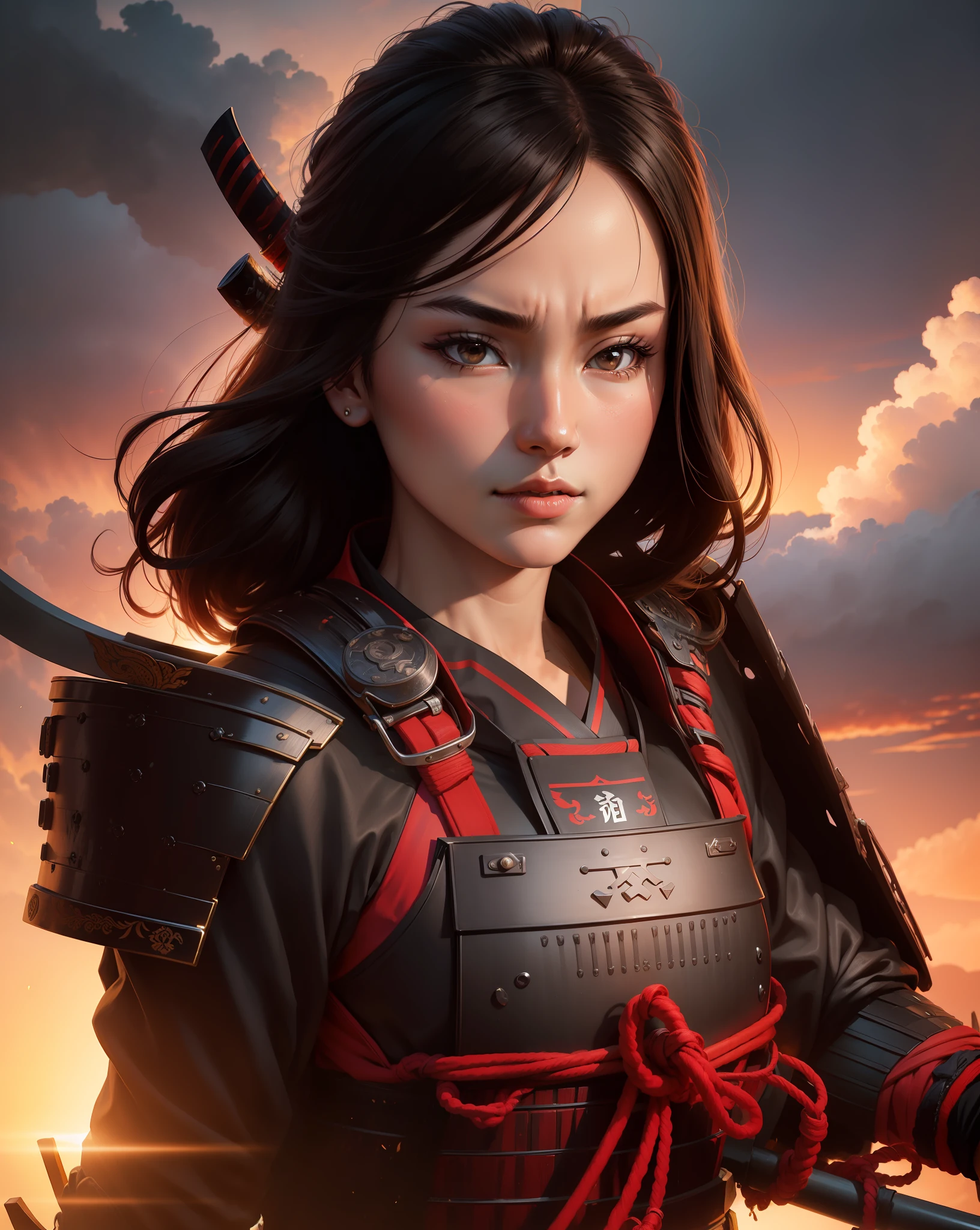 Low arm, samurai clothe