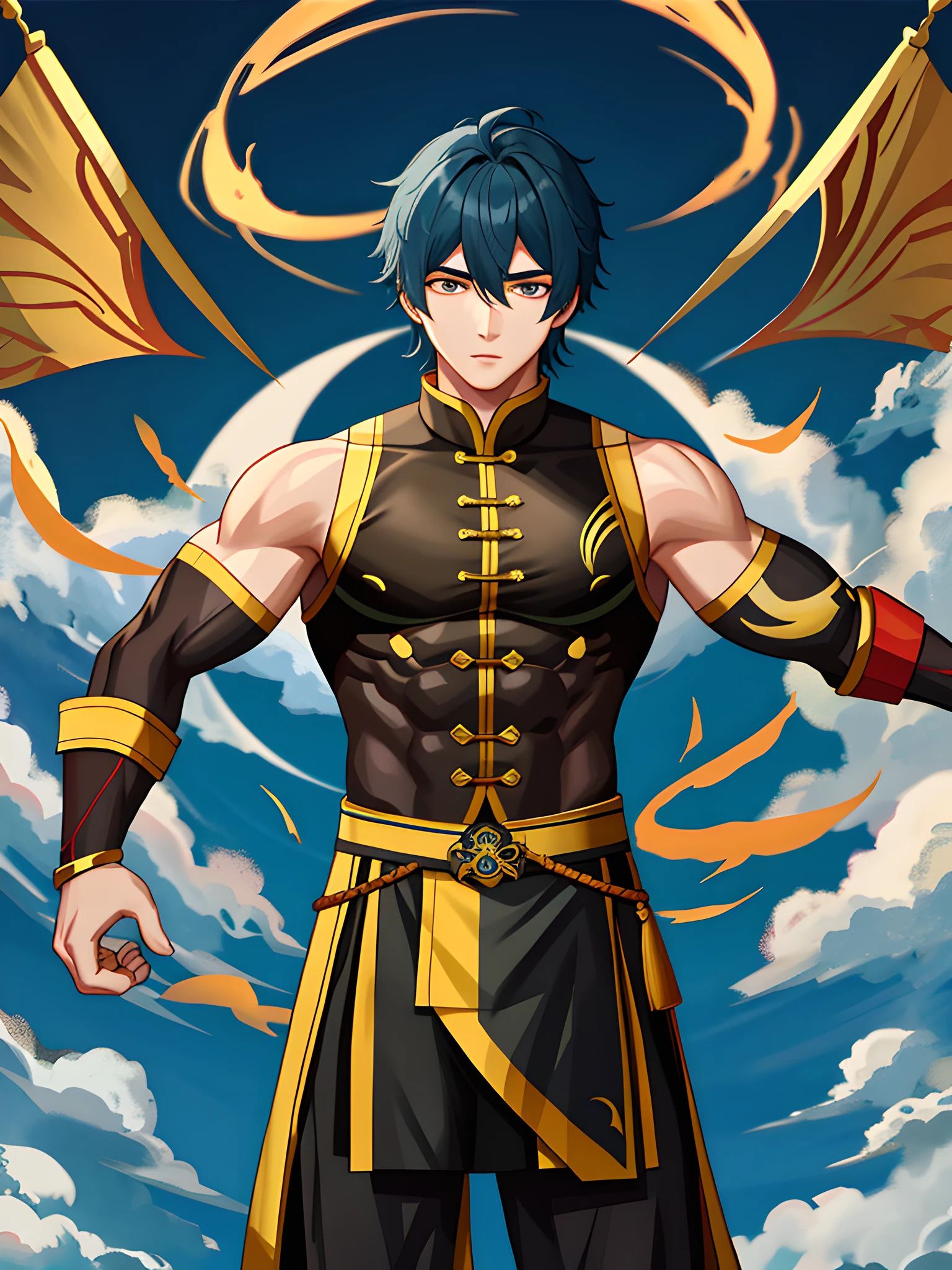 zhongyue,muscular,1boy,adult,solo, masterpiece, best quality,