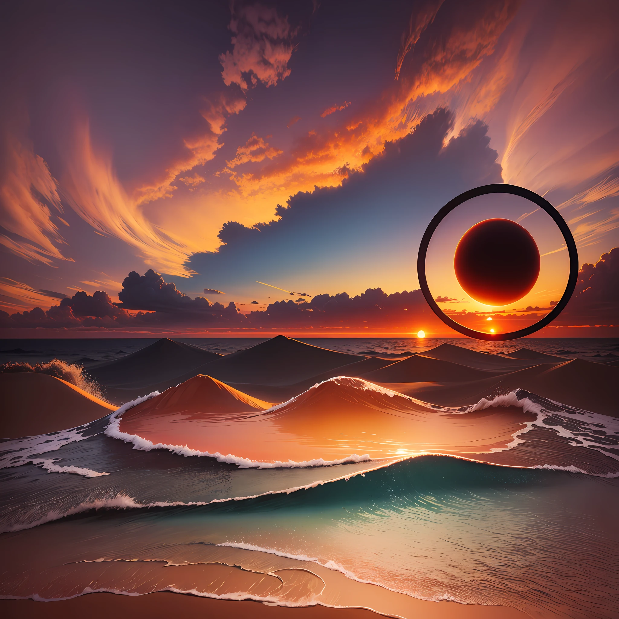 Surrealist sunset --auto --s2
