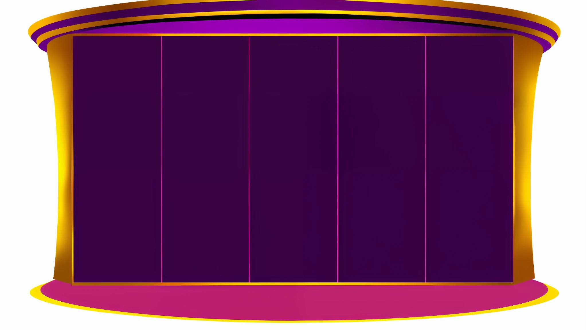 a purple top hat with a gold rim and a red bottom, black purple studio background, background(solid), background is purple, solid background, plain studio background, black studio background color, purple background, stage background, dark purple scheme, coloured background, plain purple background, dark purple background, basic background, solid background color, purple and gold color scheme