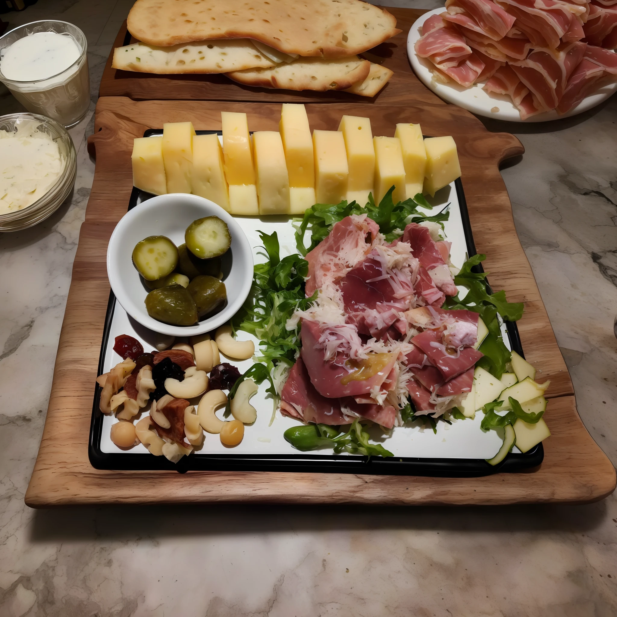 (Italian masterpieces, meat cheese platter: 1.2, pickles, Tom Venastland, ham: 0.8, cheese: 1.1, eating with description, 2806927615: 0.9, 2717433015: 0.8, Niko Henricson, Carl Falk)