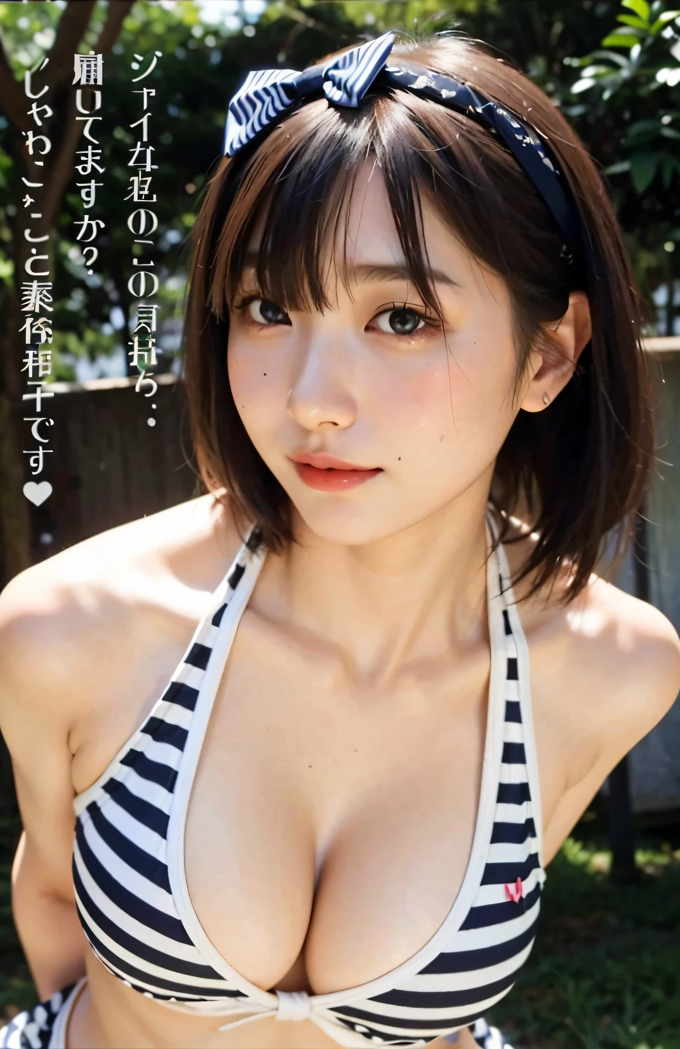 Close up portrait of woman in bikini top with bow, young thin gravure idol, young pretty gravure idol, Ayami Kojima, realistic young gravure idol, young sensual gravure idol, young gravure idol, sophisticated gravure idol, Chiho Aoshima, Ayaka, Ai Yazawa, Yasumoto Oka, Aoi Ogata, Japan woman in bikini, realistic young gravure idol, young pretty gravure idol , Young sensual gravure idol, young gravure idol, sophisticated gravure idol, young skinny gravure idol, big, Japan person, Nogizaka 46, big, big breasts, erotic