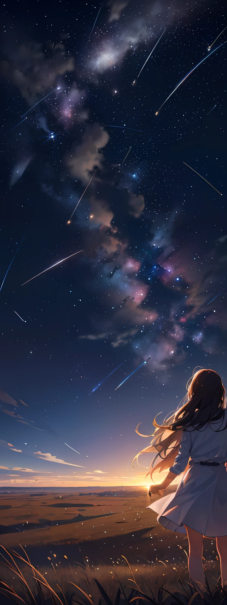 ridiculous resolution, high resolution, (masterpiece:1.4), super detailed, 1boy, seen from above, space, floating, --v 6