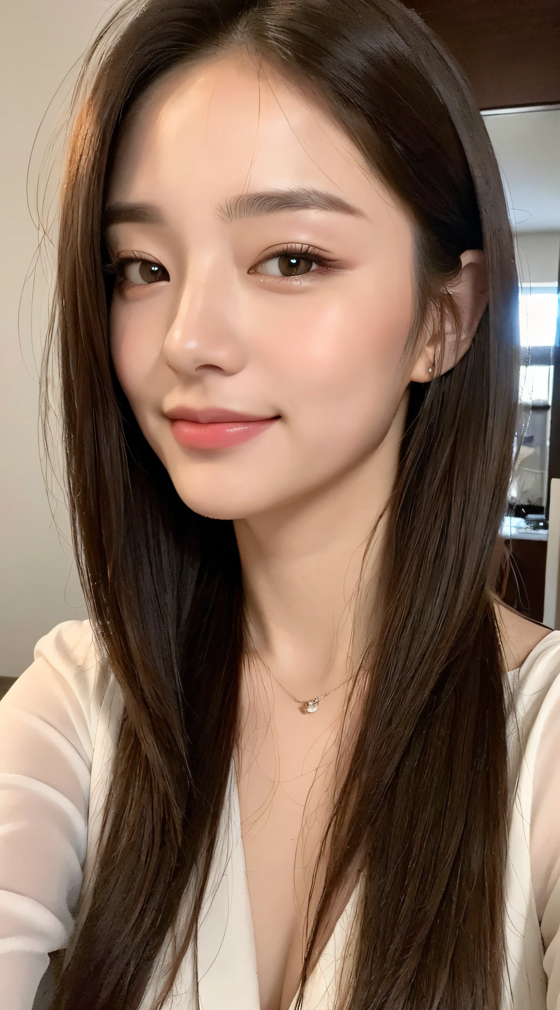 ((Best Quality, 8K, Masterpiece: 1.3)), 1girl, Slim Abs Beauty: 1.3, (Hairstyle Casual, Big: 1.2),, Super Fine Face, Delicate Eyes, Double Eyelids, Smile, Homely