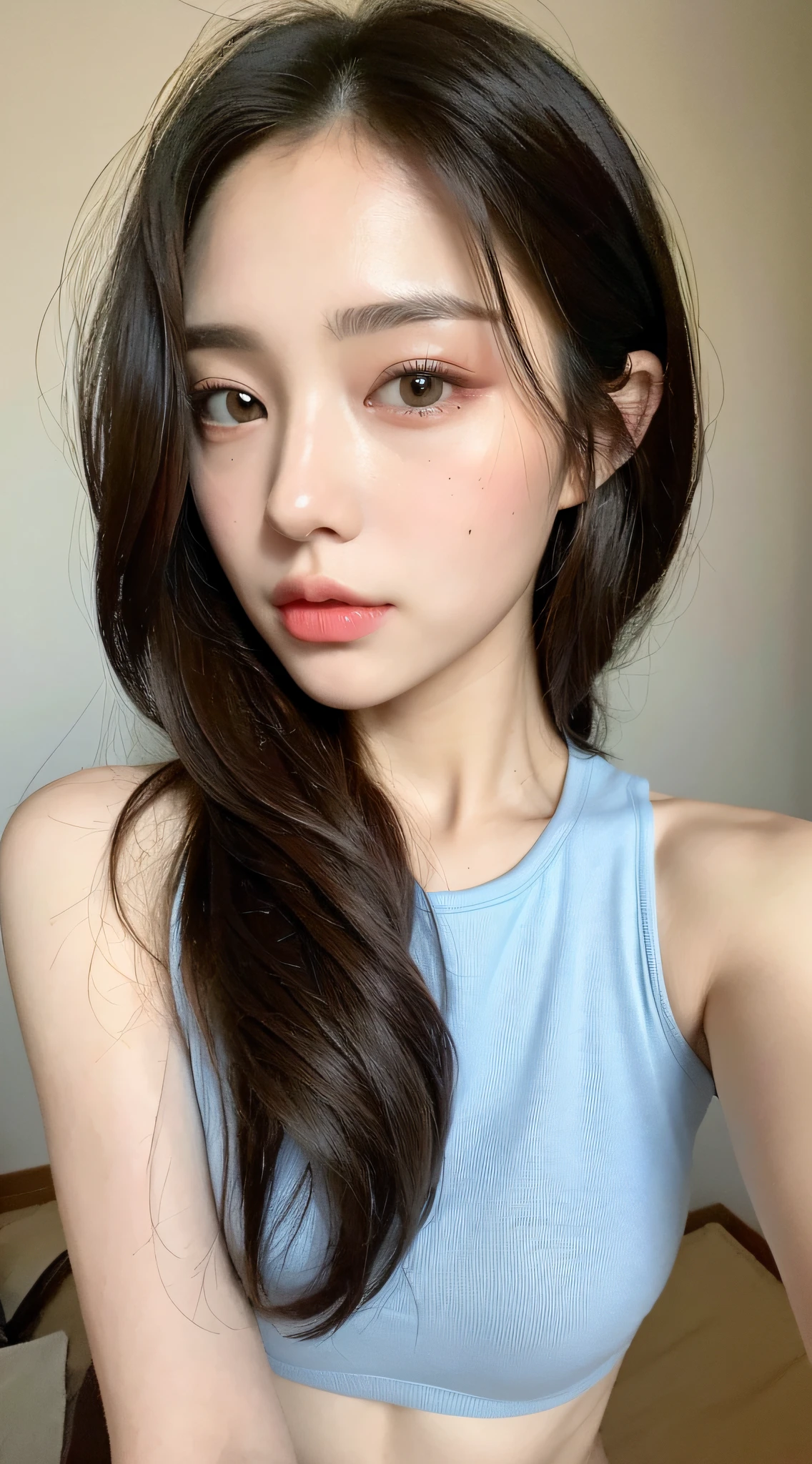((Best Quality, 8K, Masterpiece: 1.3)), 1girl, Slim Abs Beauty: 1.3, (Hairstyle Casual, Big: 1.2),, Super Fine Face, Delicate Eyes, Double Eyelids, Home