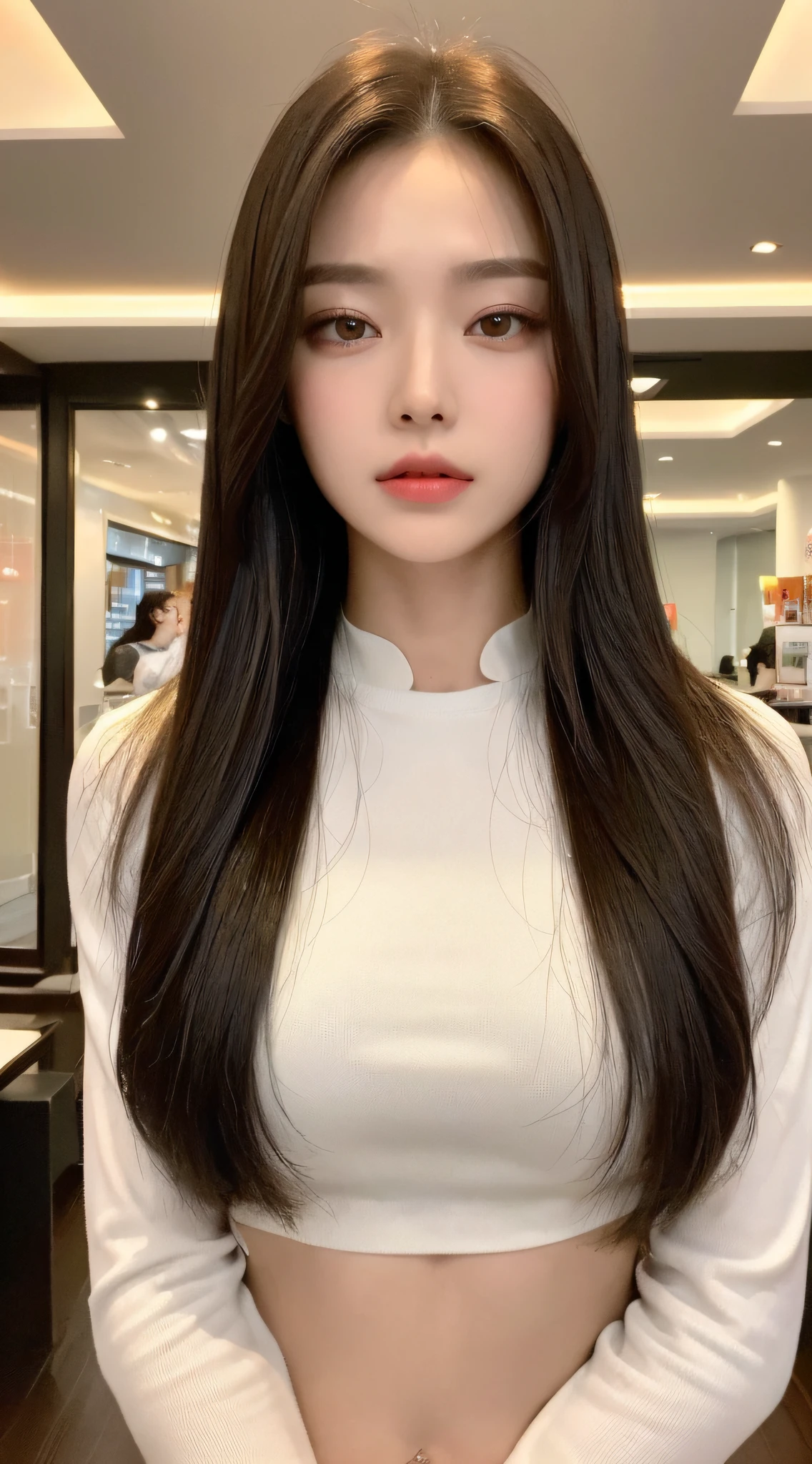((Best Quality, 8K, Masterpiece: 1.3)), 1girl, Slim Abs Beauty: 1.3, (Hairstyle Casual, Big: 1.2),, Super Fine Face, Delicate Eyes, Double Eyelids, Evening, Oriental Pearl Tower