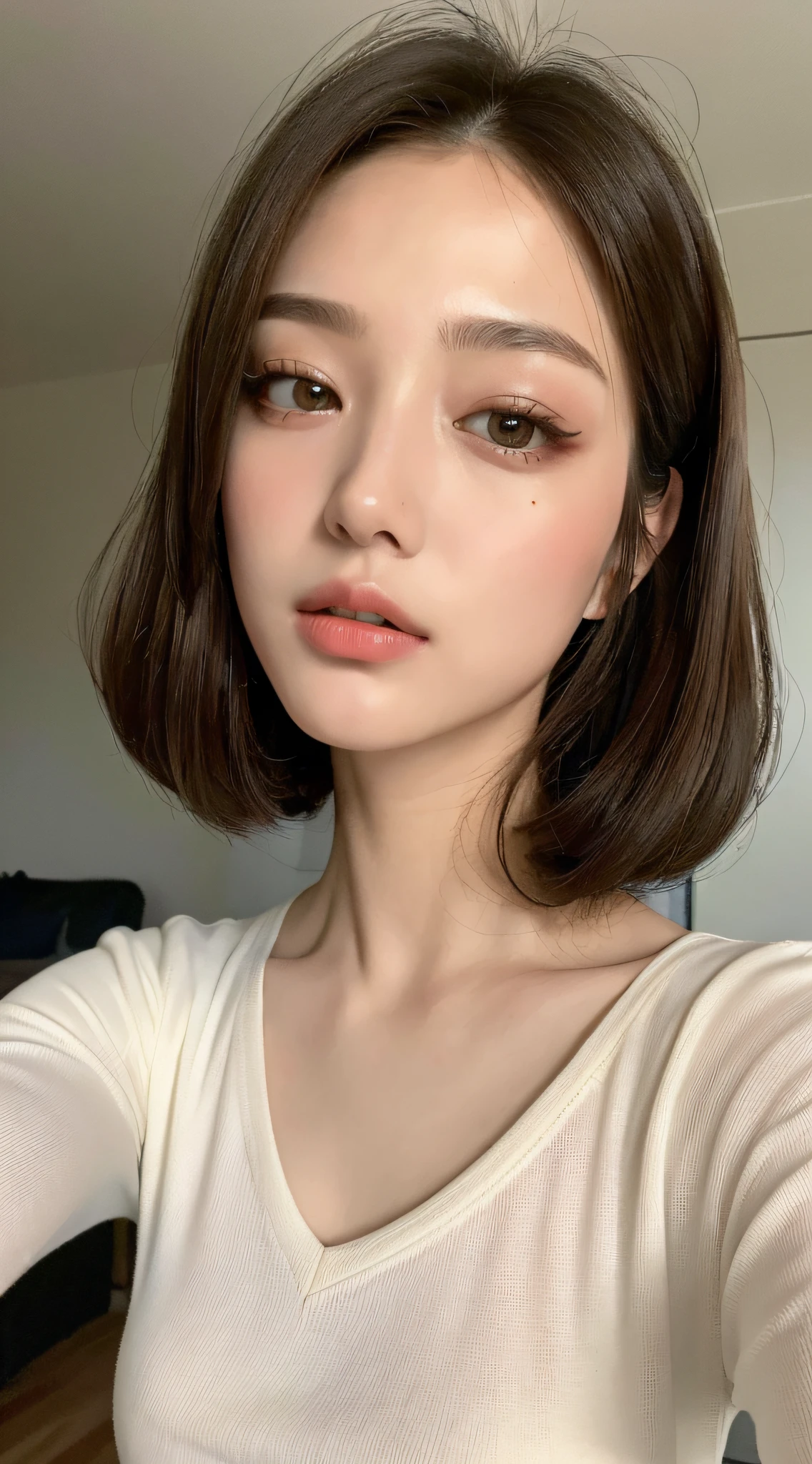 ((Best Quality, 8K, Masterpiece: 1.3)), 1girl, Slim Abs Beauty: 1.3, (Hairstyle Casual, Big: 1.2),, Super Fine Face, Delicate Eyes, Double Eyelids, Tight Top, Flying in the Air