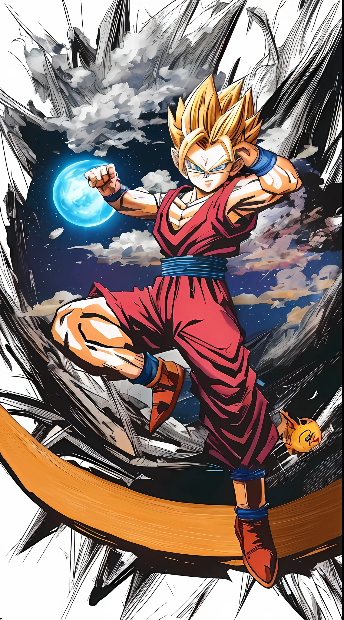 dragon ball goku and gohan fighting, dbz, dragon ball artstyle, dragon ball style, dragon ball z style, anime masterpiece, by Akira Toriyama, dragon ball, dragonball z, dragonball, dragon ball z, character dragonball, advanced digital anime art ”, manga”, anime style”, anime”, vegeta, super sayan, ultra instinct, goku