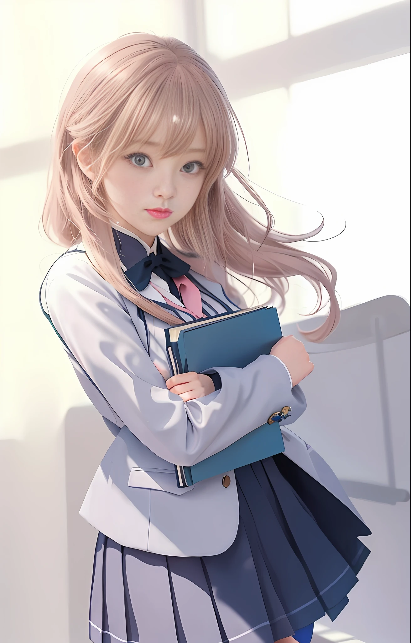 anime girl in a school uniform holding a book, beautiful anime high school girl, an anime girl, anime best girl, cute anime girl, anime visual of a cute girl, young anime girl, pretty anime girl, anime girl with long hair, (anime girl), beautiful anime girl, attractive anime girl, anime girl, realistic schoolgirl, style anime, shoujo manga