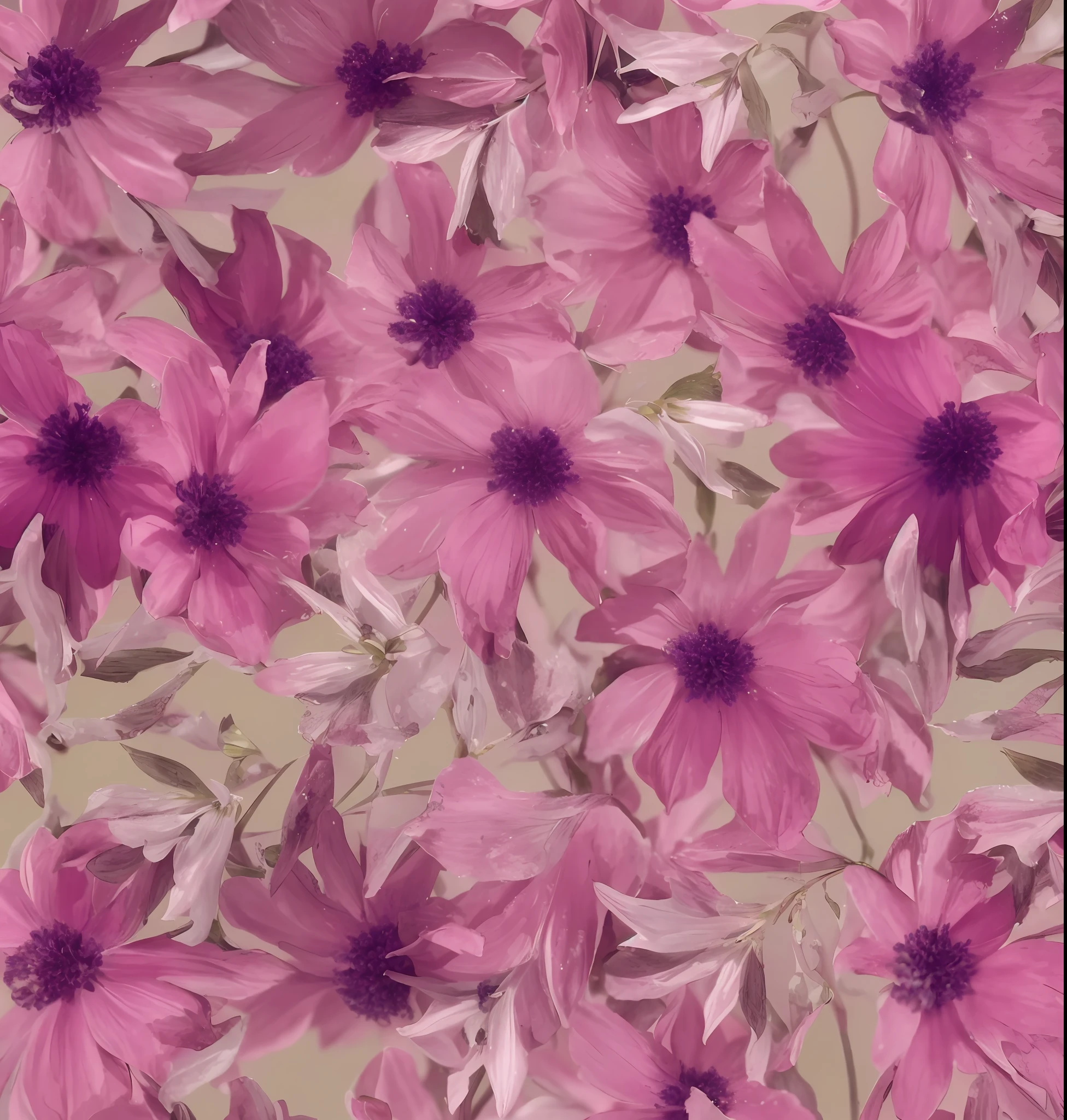 there are many pink flowers that are on a green background, smeared flowers, patchy flowers, pink flowers, inspired by Elizabeth Charleston, flowers in background, floral pattern, colorized background, flower background, pink petals, floral dream, floral wallpaper, pastel flowery background, garden flowers pattern, floral painted backdrop, soft flowers, clematis design, many flowers