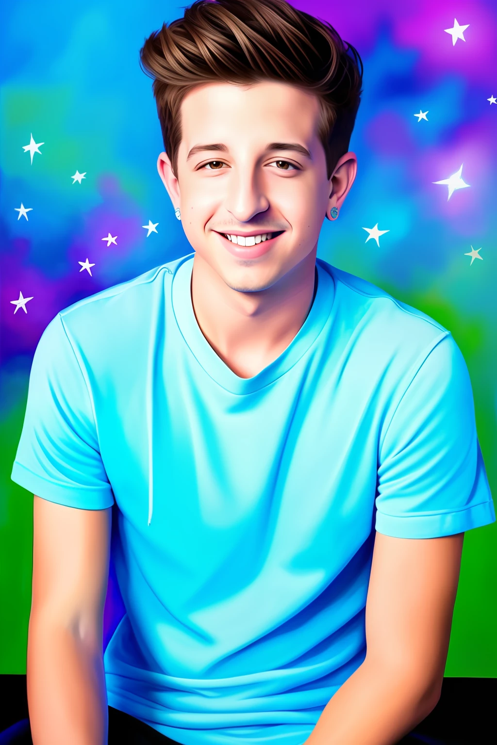 Painting star Charlie Puth