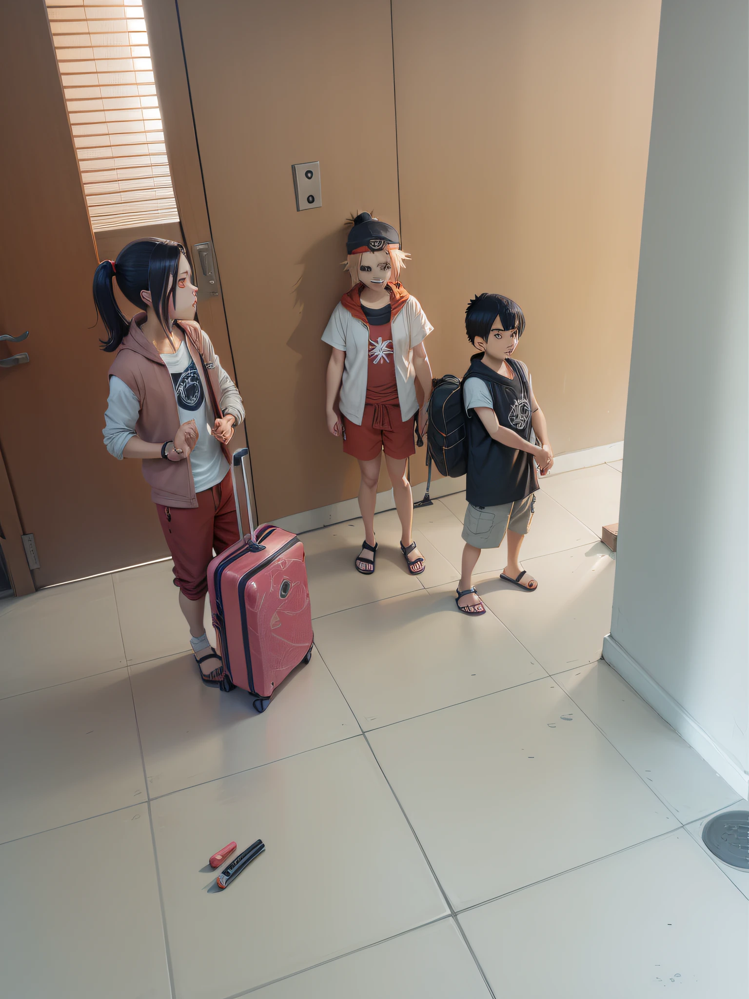 fix mouths, improved eyes, Naruto Anime style eyes.