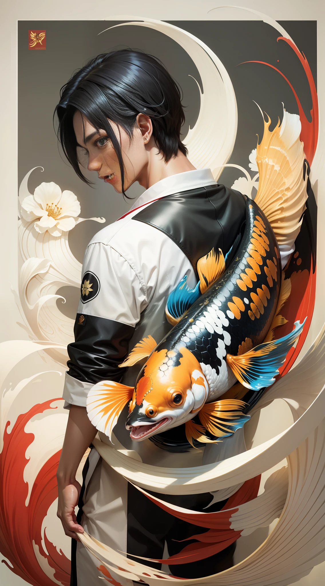 A golden koi