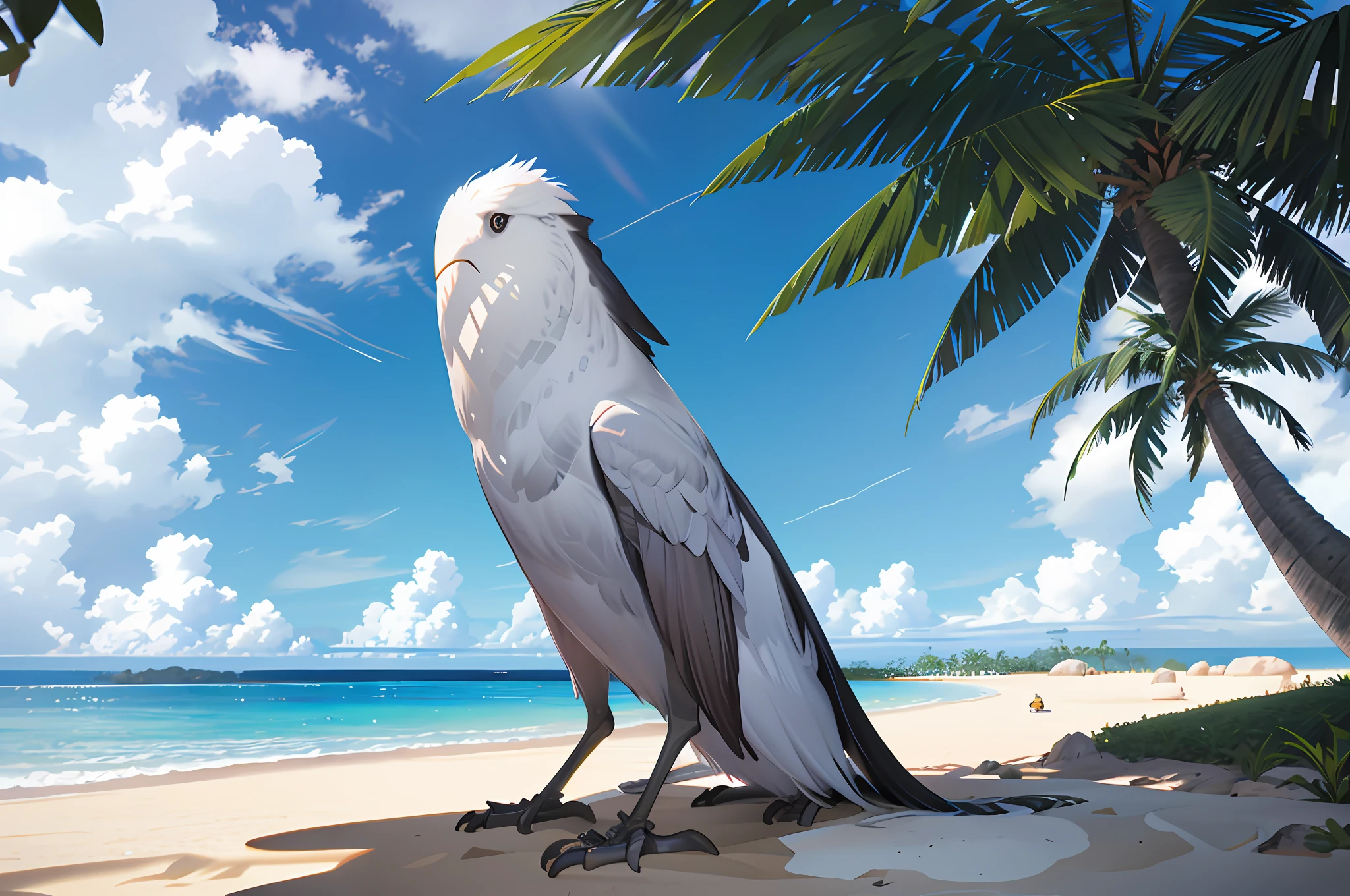 Ultra realistic scene, hawaii,Tsharts, design, low angle view, blender, product rendering, HD 8K. --v6