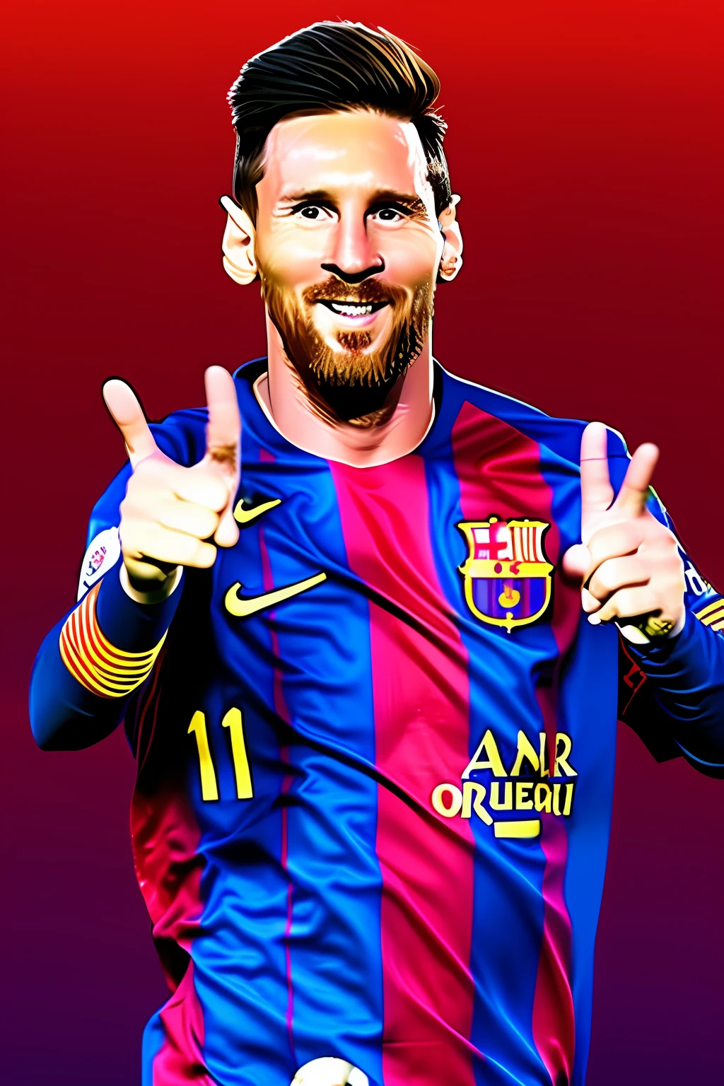 Messi 1 millionaire boy in the Barcelona team 3d or 4k